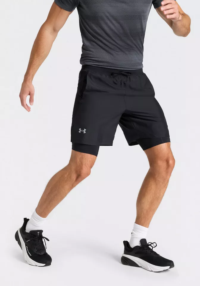Under Armour® 2-in-1-Shorts UA LAUNCH 7 2-IN-1 SHORTS für vielseitige Aktivitäten, leichtes Material