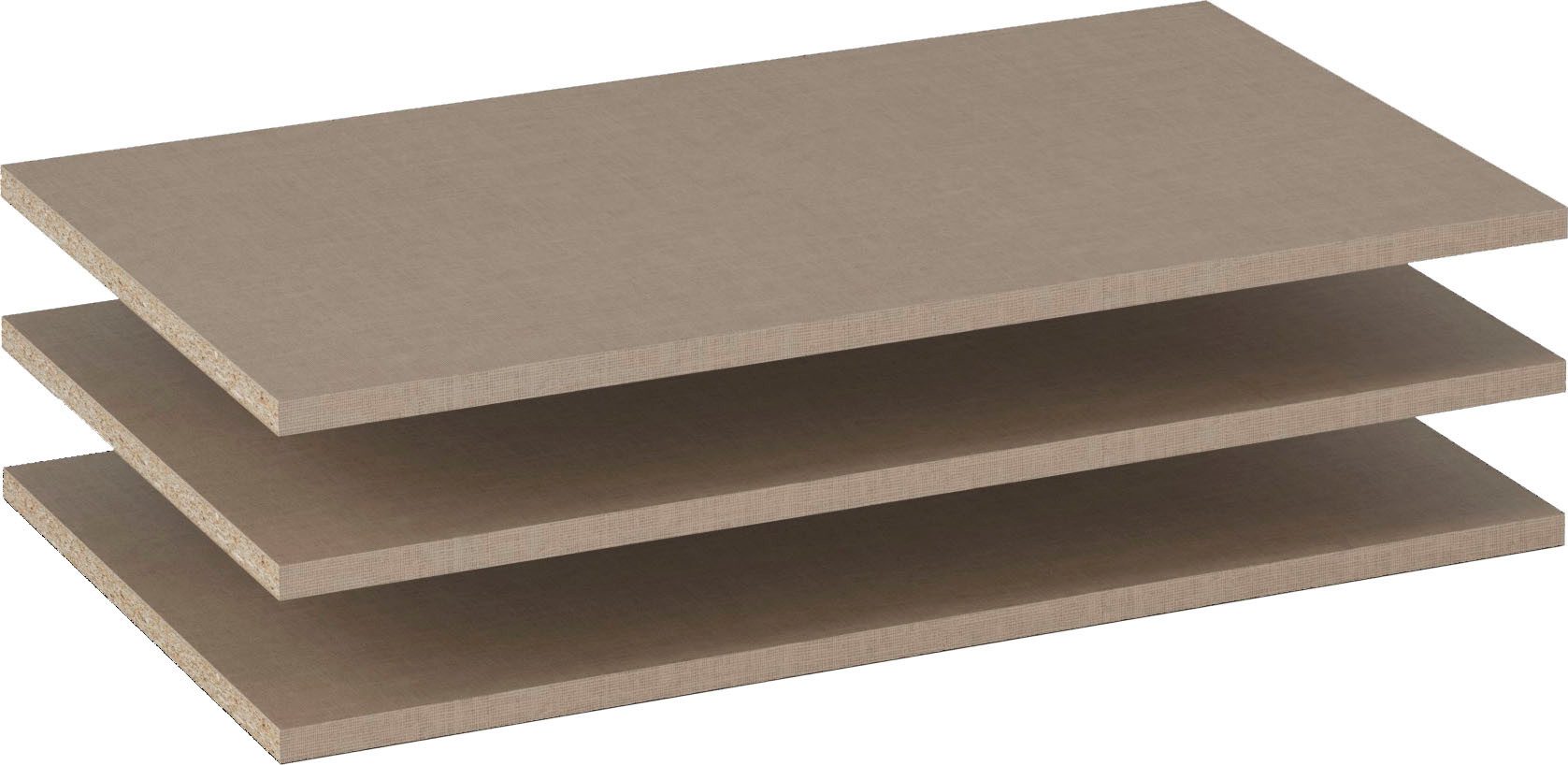 rauch Einlegeboden Zubehör für Schränke der Serie MINOSA Schranktiefe 41 bzw. 48 cm, 2er-Set Breite 66 cm, Tiefe 37 cm