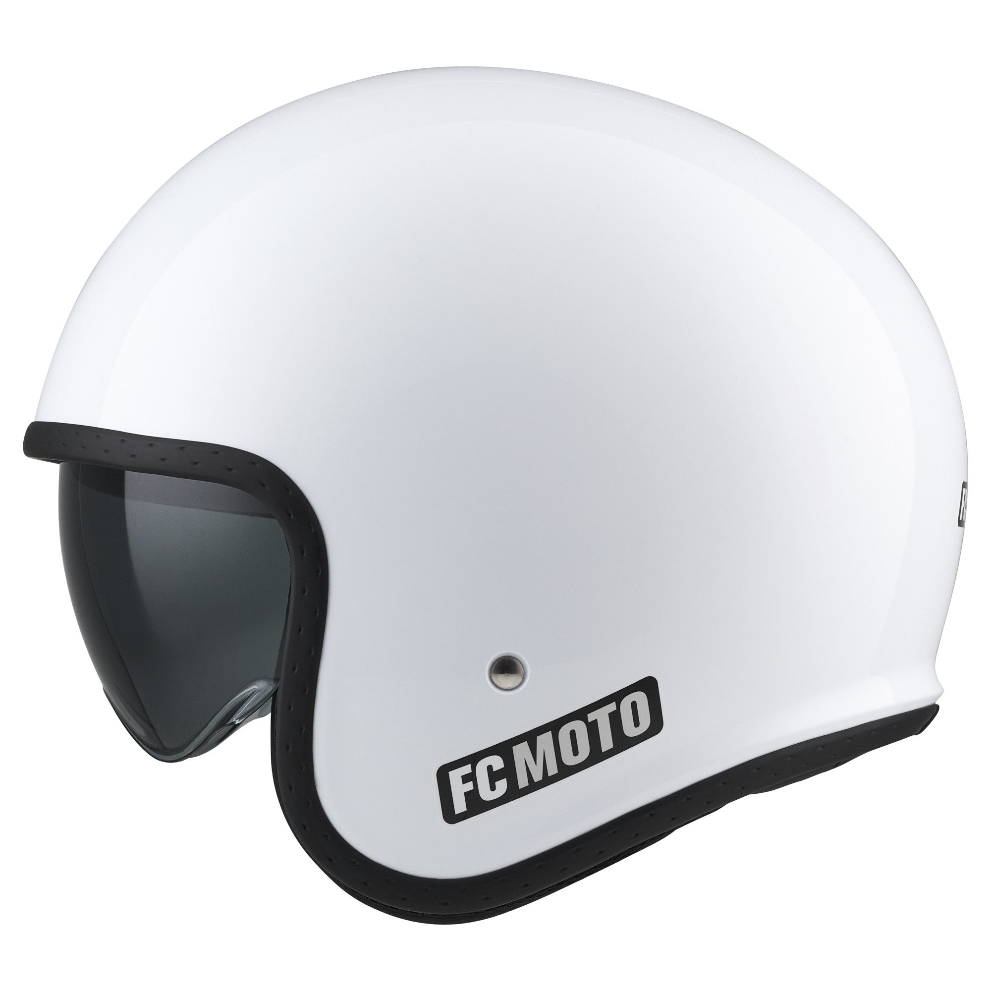 FC-Moto Motorradhelm G-295 Jethelm, herausnehmbares Innenfutter,integriertes Sonnenvisier