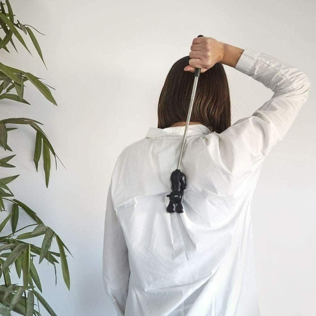 WestCraft Massagebürste Rückenkratzer Curious Cat - effektivster Cat Rückenkratzer & Kratzhand, 1-tlg., Wellness Rücken Kratzhilfe Lange helfende Hand bei Juckreiz