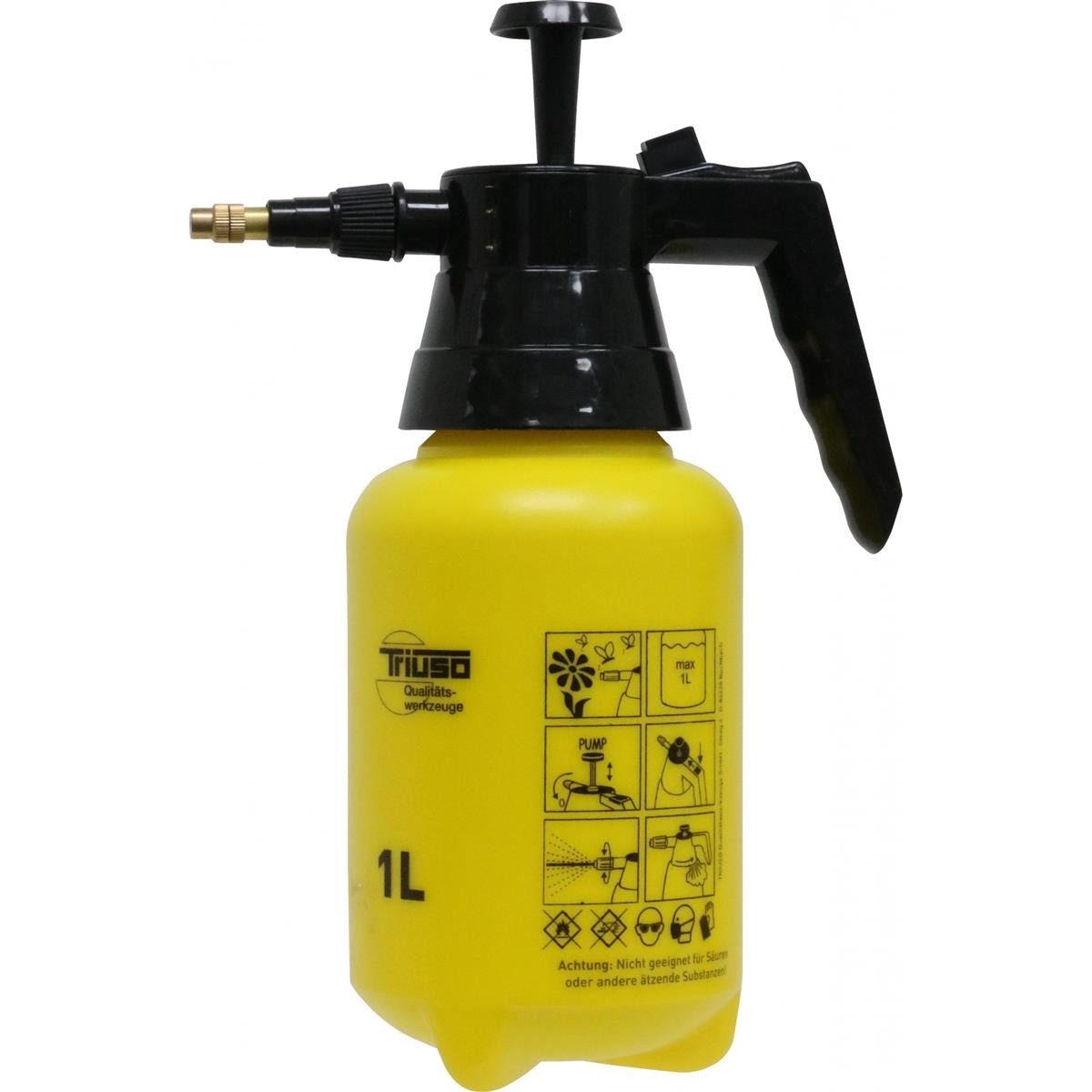 Triuso Gießkanne Feinsprüher Pumpsprühflasche 1 Liter