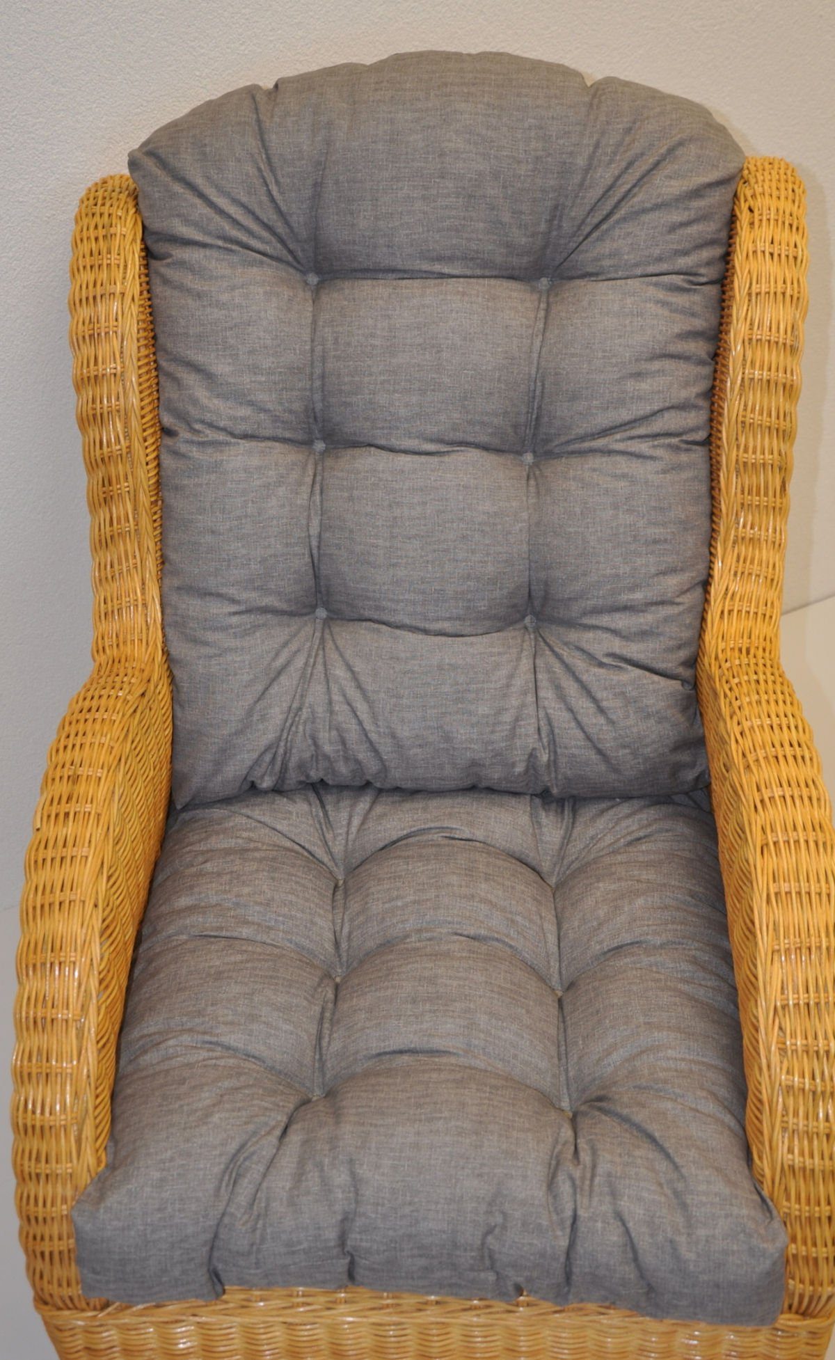 Rattani Sesselauflage Polster Kissen für Rattan Ohrensessel Rattansessel, d günstig online kaufen