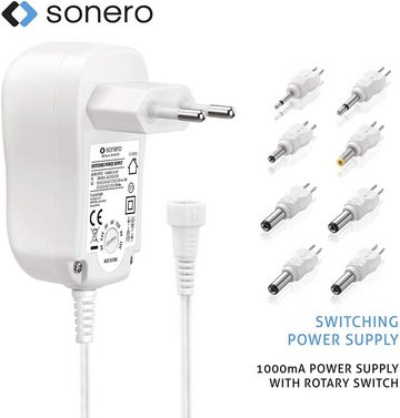 sonero Sonero Universal Netzteil, einstellbare Spannung 3V-12V, mit 8 Adapter Universal-Netzteil