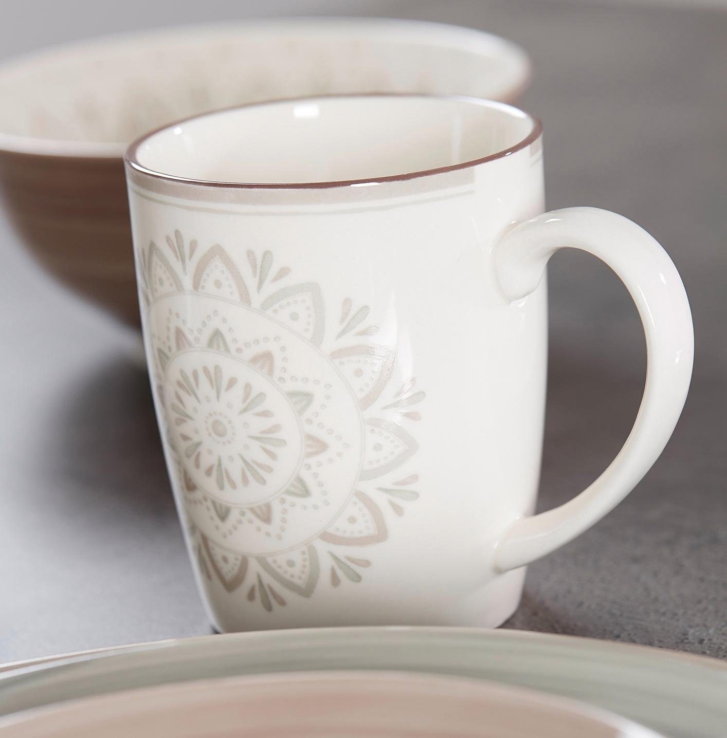 Ritzenhoff & Breker Becher Valencia, 2-tlg., Steinzeug, 2-teilig