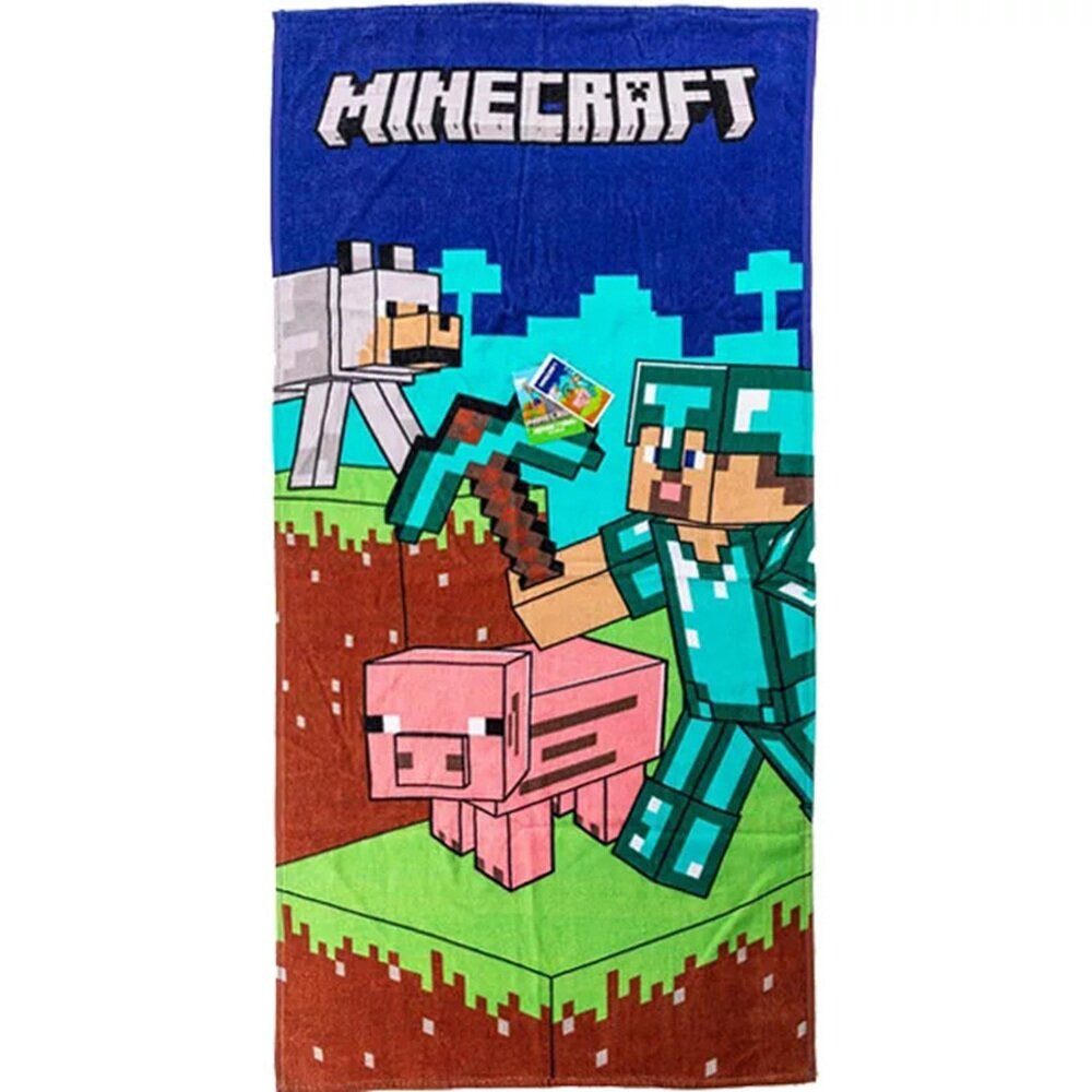 Minecraft Badetuch Minecraft Diamond Armor Badetuch, Strandtuch 70x140cm 10 günstig online kaufen