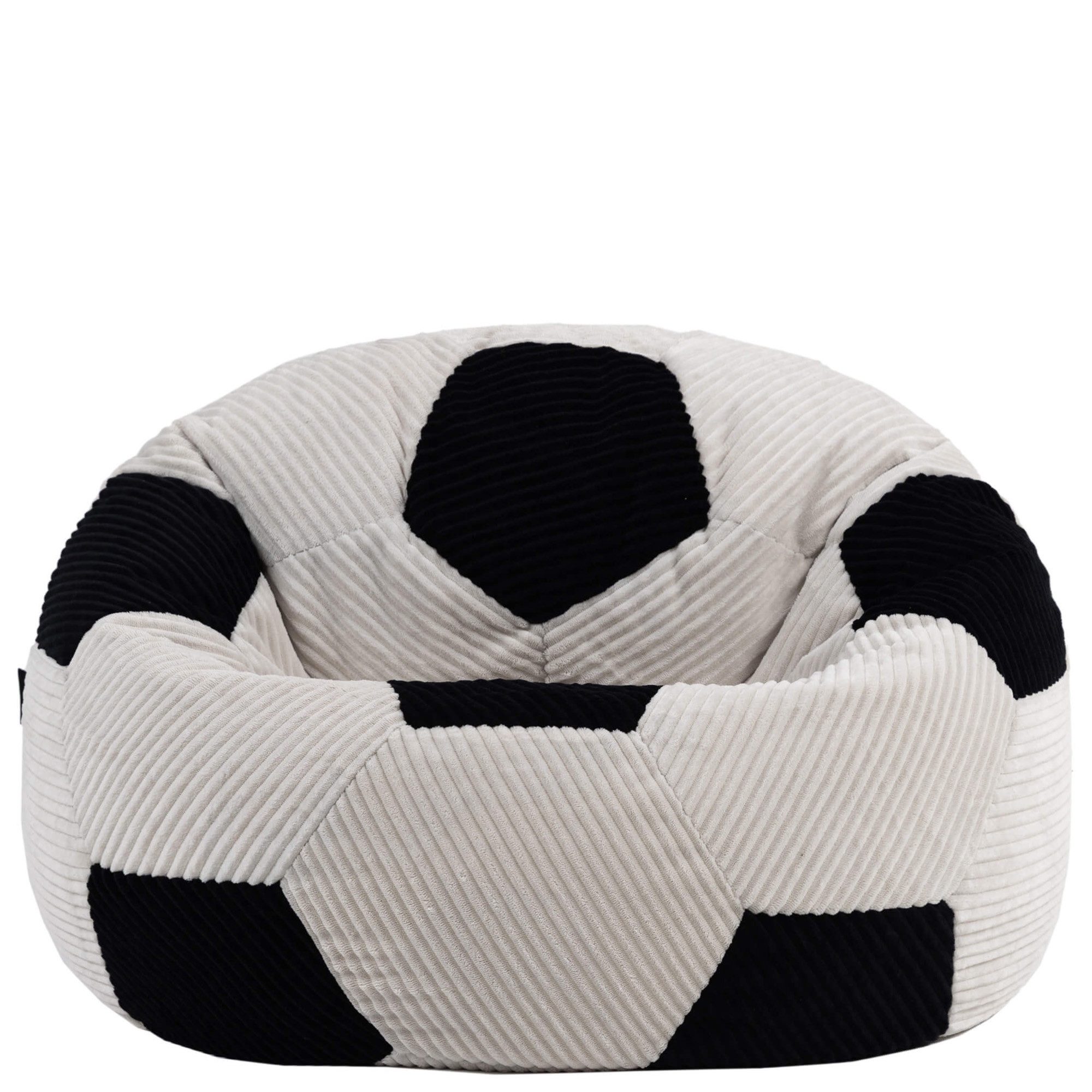 icon Sitzsack Kinder Fußball aus Cord, 76x48cm Made in Germany, für Kinderzimmer