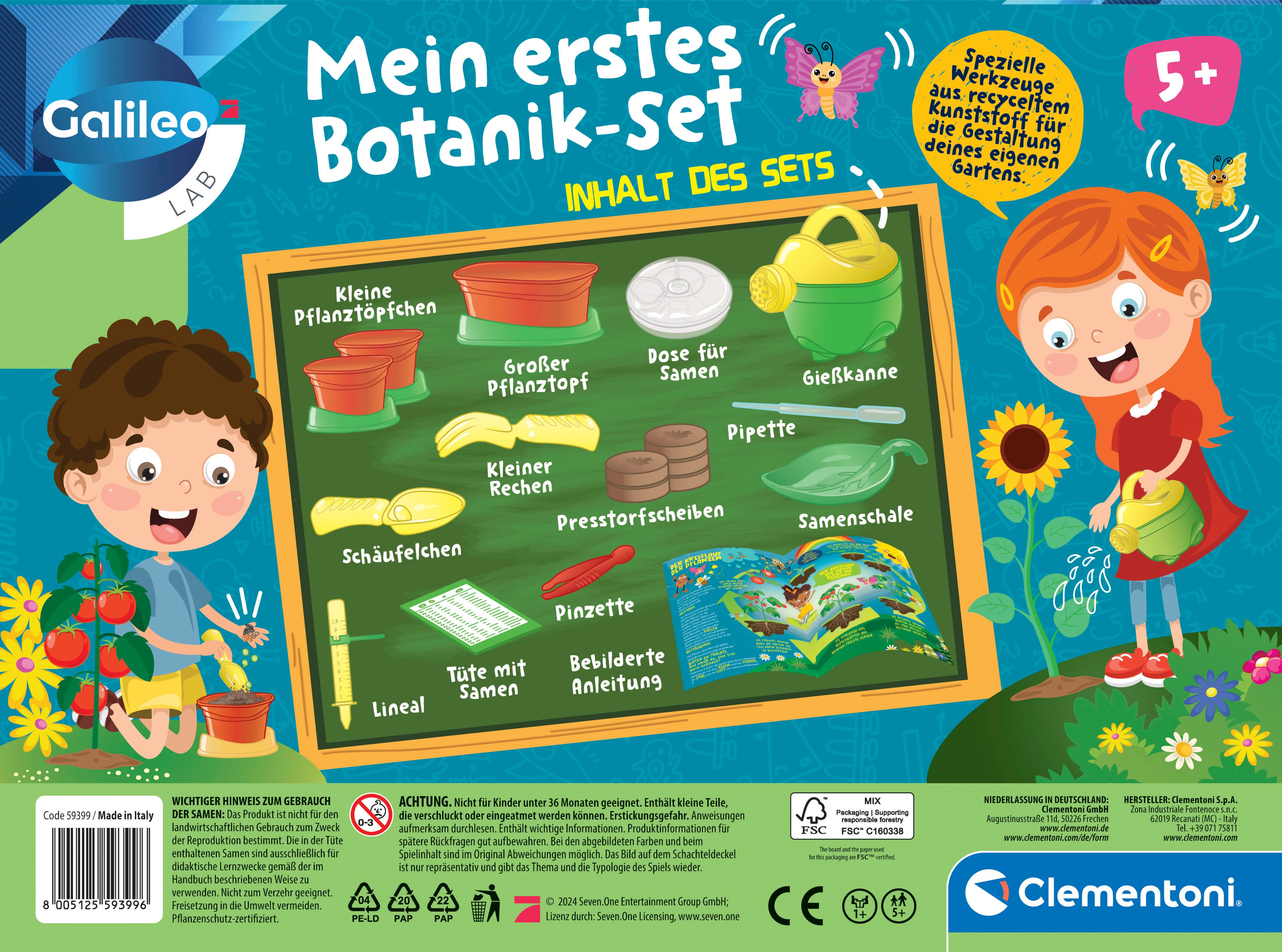 Clementoni® Experimentierkasten Galileo Lab, Mein erstes Botanik-Set (5), Made in Europe