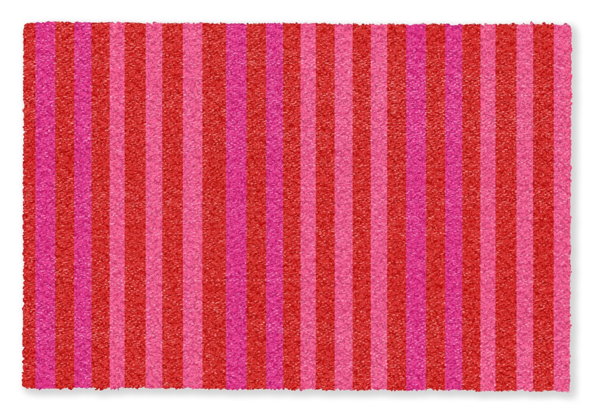 MuchoWow Fußmatte Vertikal – Streifen – Rosa, Rechteckig, innen Schmutzfangmatte, Tür, Schmutzfänger Flur, Teppich 60×40 cm