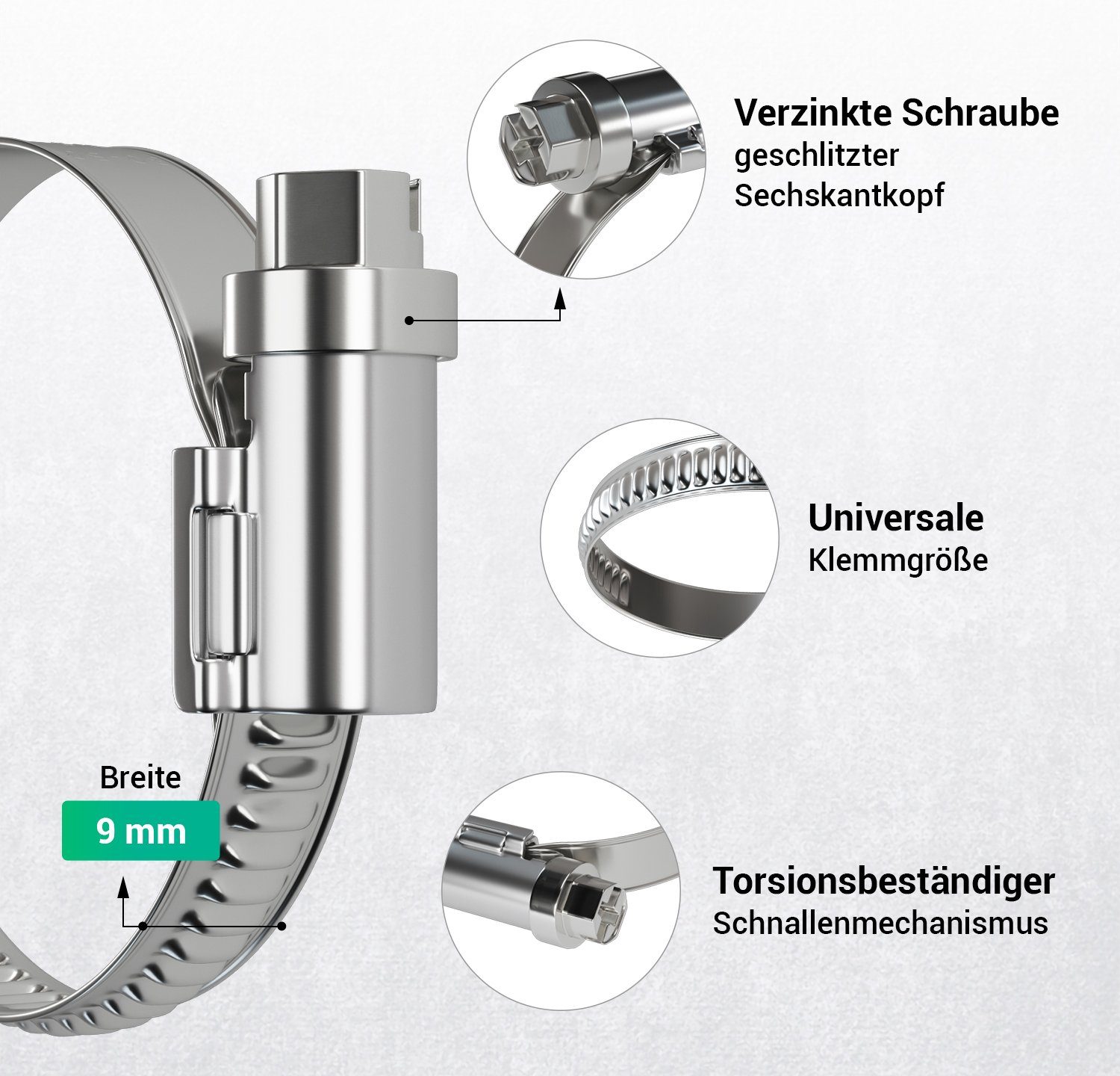 VIOKS Schlauchschelle Klemme 32-50mmØ, (1-St)