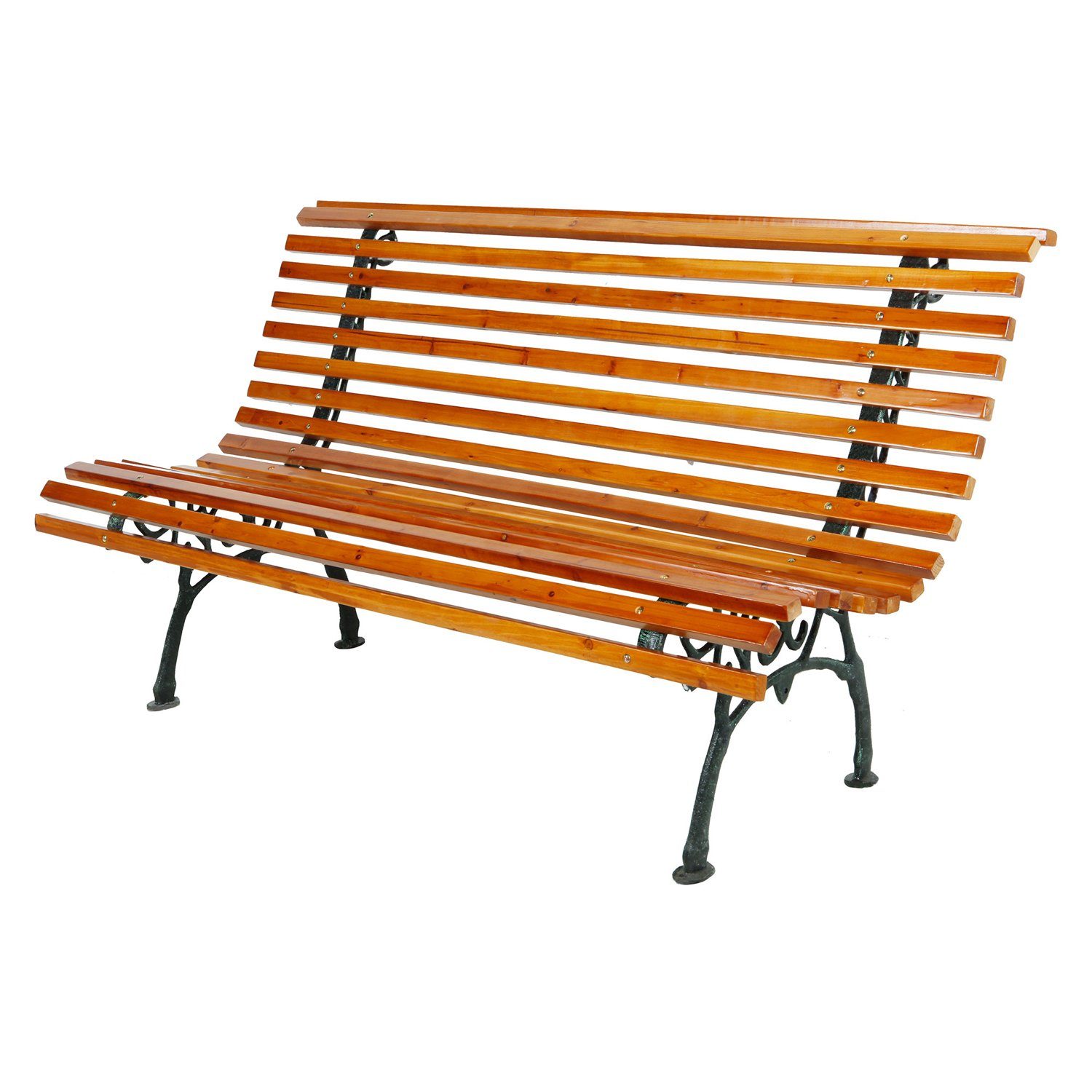 Mojawo Eckbank XXL Gartenbank Parkbank Massivholz Metall