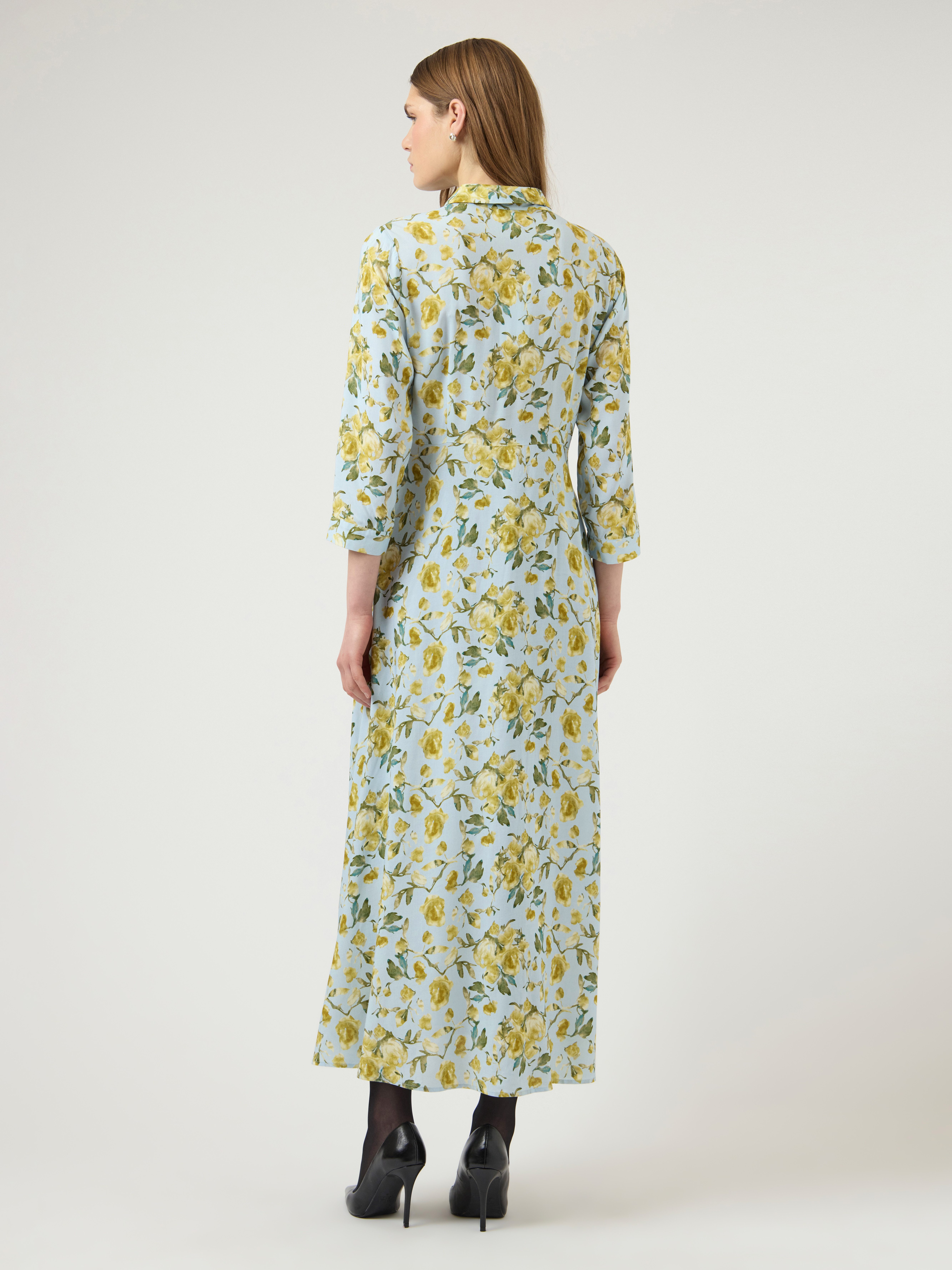 Y.A.S Hemdblusenkleid YASSAVANNA LONG SHIRT DRESS Viskose, loose fit