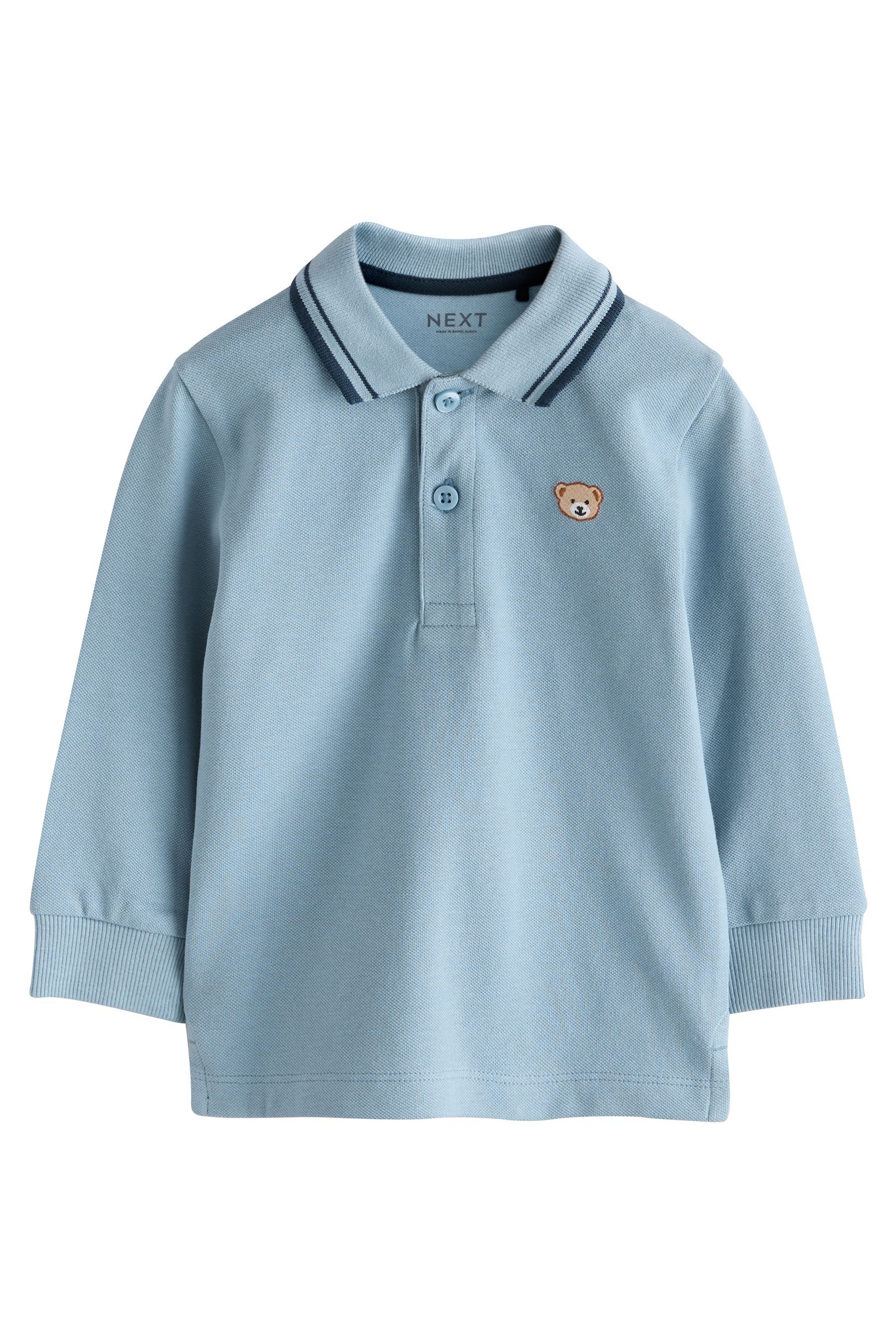 Next Langarm-Poloshirt Langärmeliges Polo-Shirt (1-tlg)