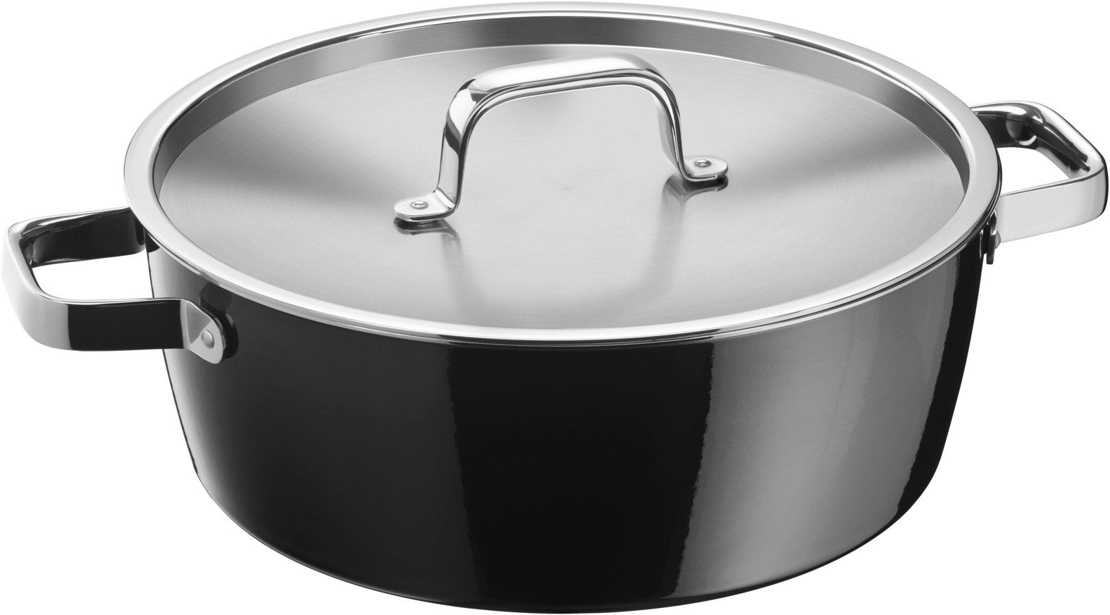 WMF Schmortopf Fusiontec Aromatic Schmortopf, 28 cm, Black, Fusiontec (mit Deckel, 1-tlg., 28 cm), Made in Germany, High-Tech Keramik, kratzfest