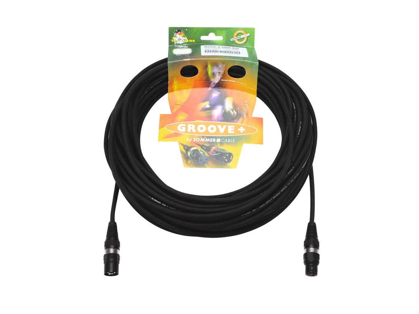 Thumbnail - Sommer Cable SOMMER CABLE DMX Kabel XLR 3pol 25m sw Hicon Lampen-Verbindungskabel, (2500 cm)