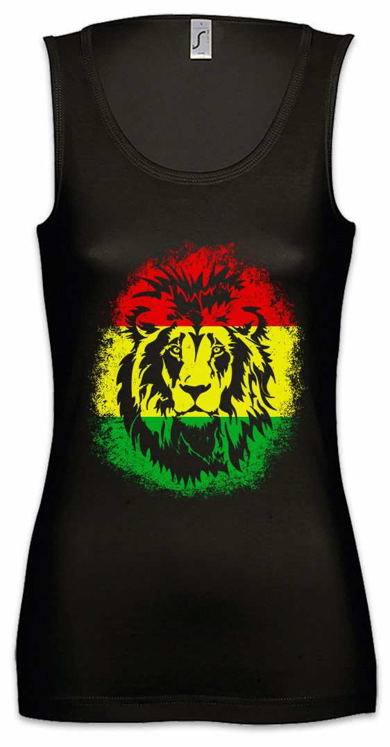 Tanktop Zion Lion II Ärmelloses Damen T-Shirt Löwe Reggae Music Musik Marley