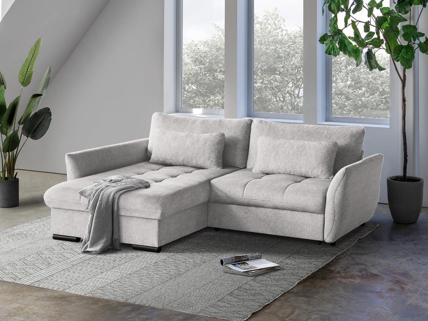 Beautysofa Ecksofa Caro, Lieferung beinhaltet die Einbringung in die Wohnun günstig online kaufen