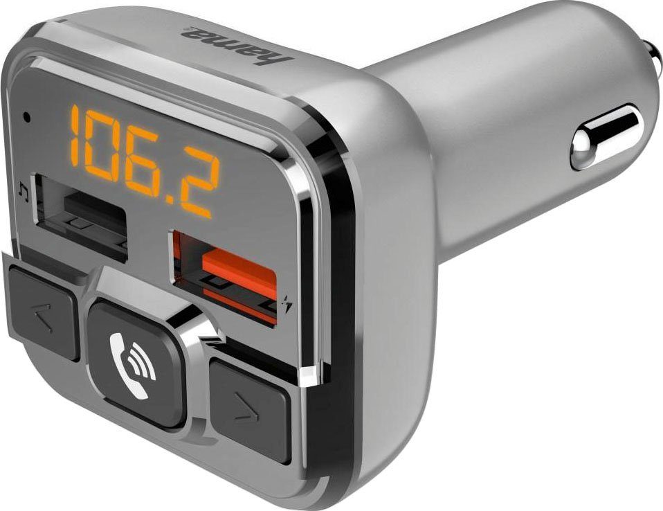 FM-Transmitter zu USB mit und 2.0 Bluetooth®- Transmitter Freisprechfunktion Bluetooth-Adapter Hama