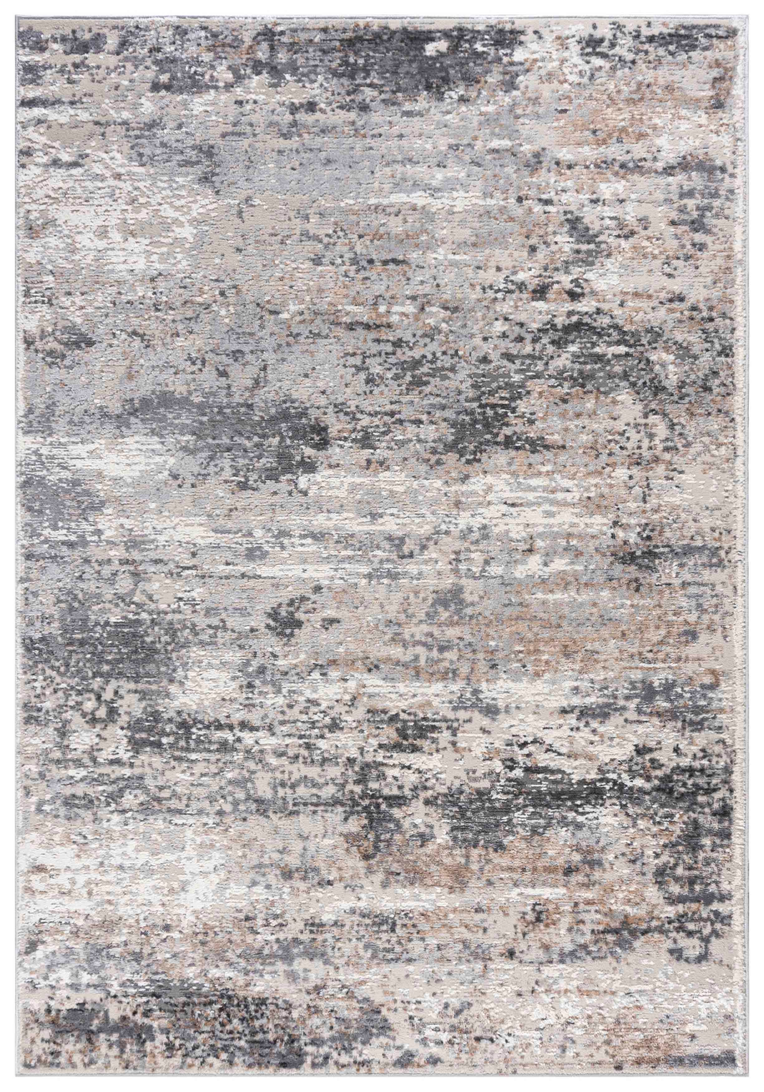 Mazovia Teppich Modern Abstrakt Beige Creme Wohnzimmer, Schlafzimmer, Esszimmer, Büro, Fußbodenheizung