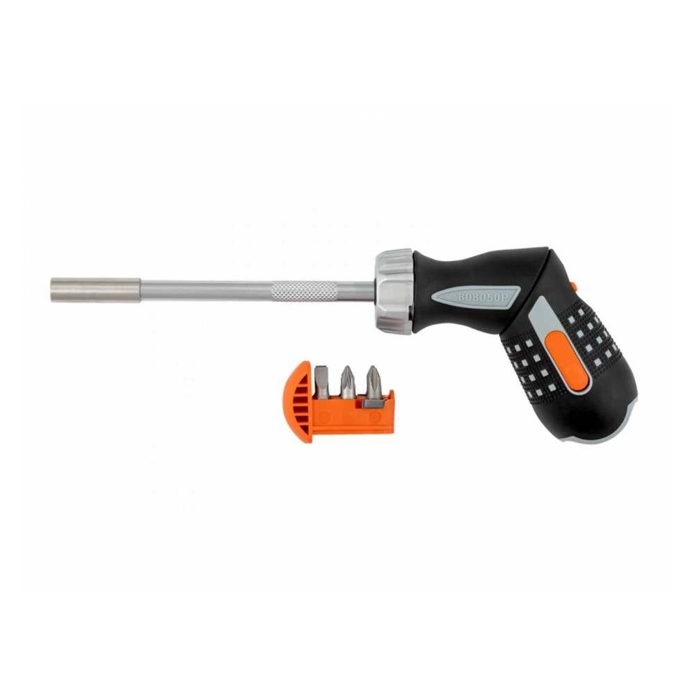 BAHCO Bit-Schraubendreher Bit-Ratschen-Schraubendr. 1/4″, M. Pistolengr., 6 Bits 808050P