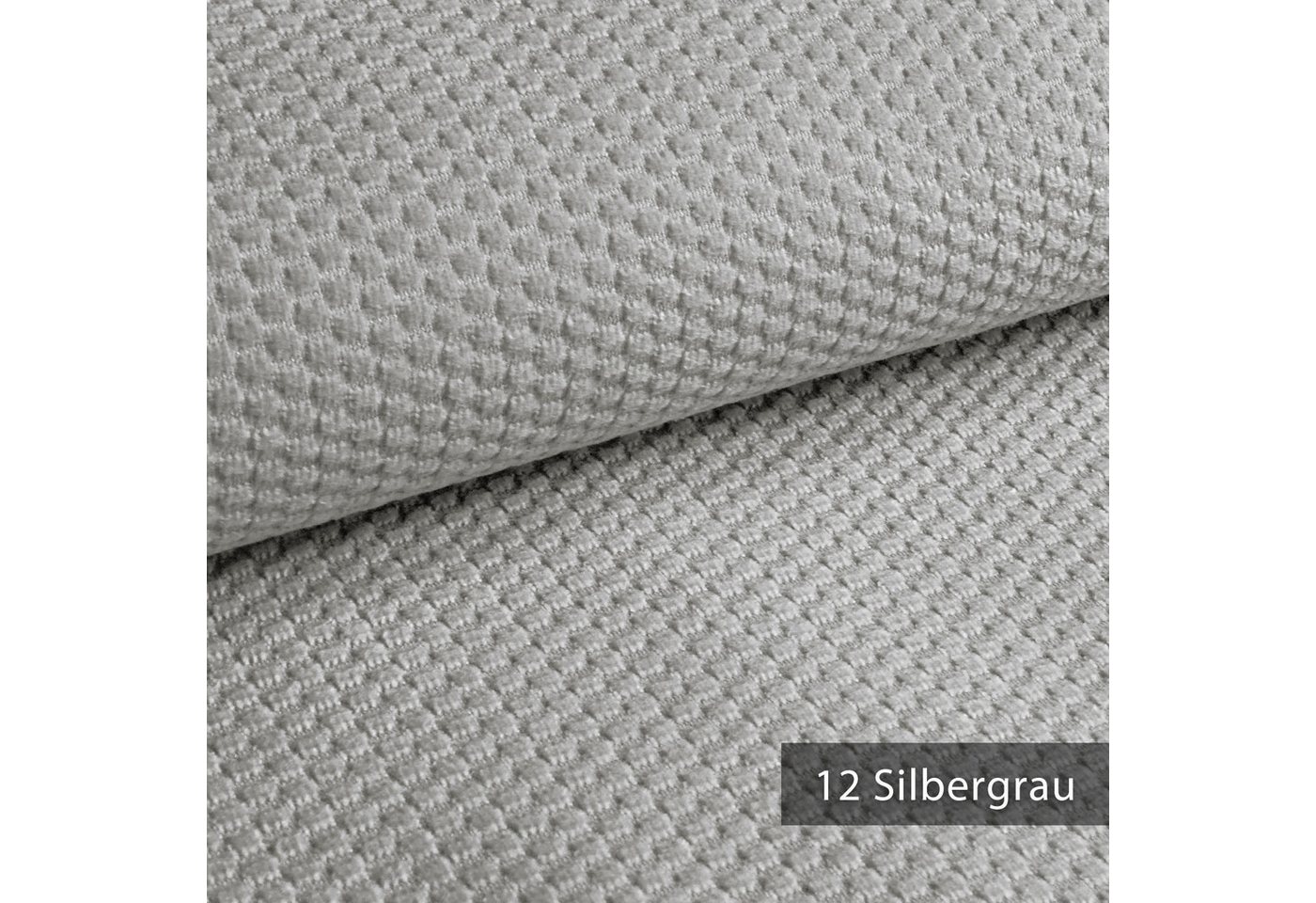 Thumbnail - novely® Stoff MAKAO Ultraweicher Polsterstoff Velours mit Kachel-Optik, Strapazierfähig, Kuschelweich, Meterware, 1lfm