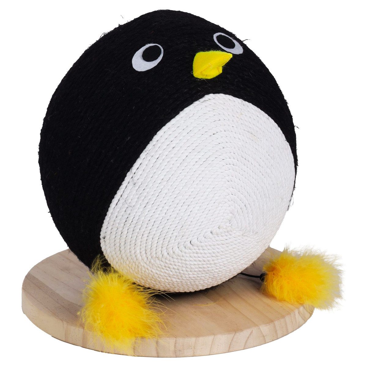 Flamingo Kratzsäule Kratzball Pengi Pinguine schwarz/weiß