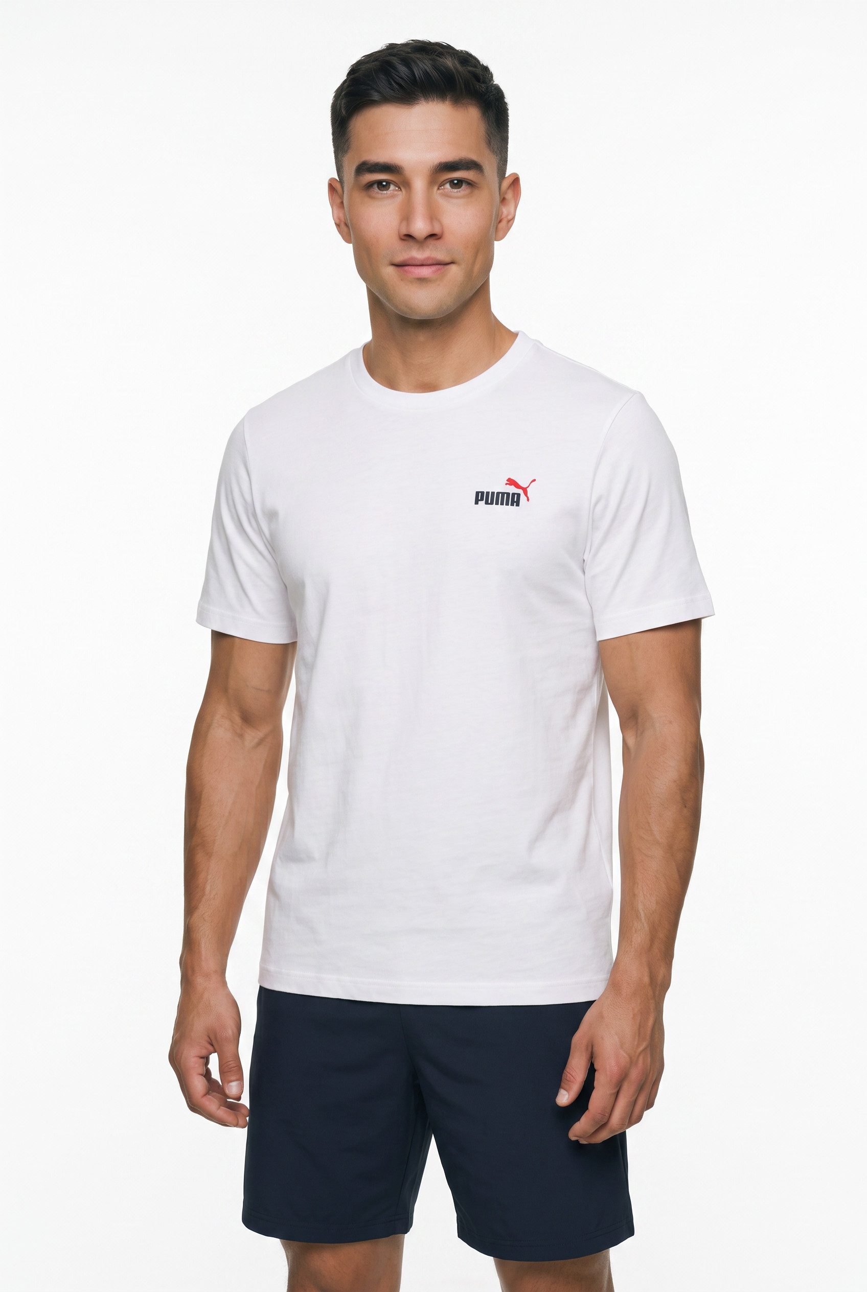 PUMA T-Shirt GRAPHICS 2 COLOR SMALL NO 1 LOGO TEE mit Rundhalsausschnitt, mit Kurzarm, mit Print-Applikation