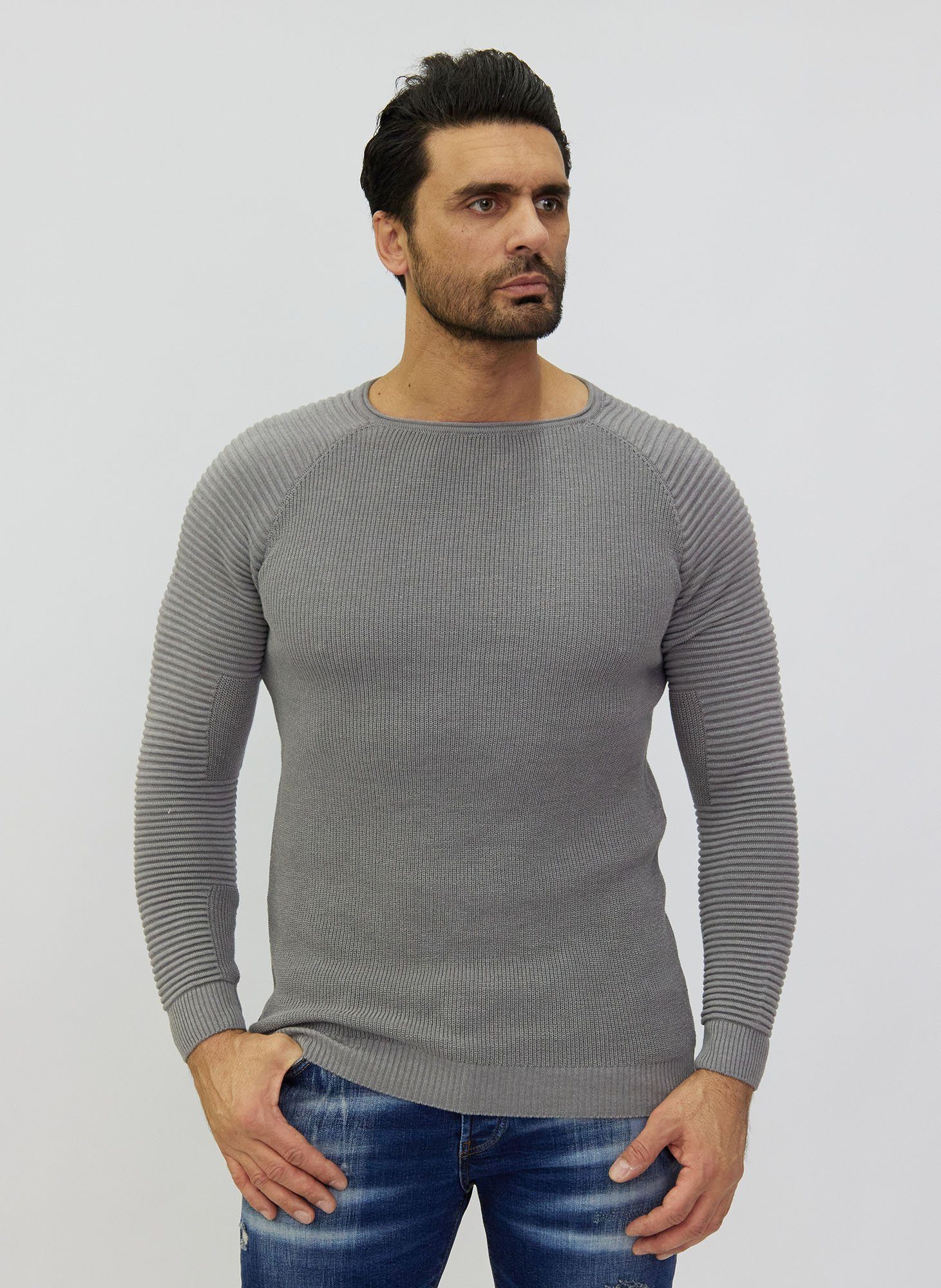 Denim Distriqt Strickpullover Feiner modischer Strickpullover günstig online kaufen