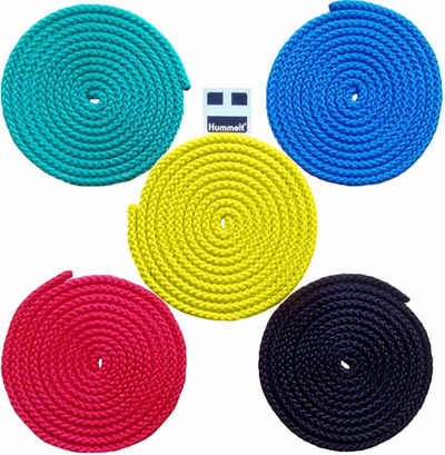 Hummelt® Universalseil Seil (Spielseil, 5-tlg., 8mm - 2,5m pro Seil), rot, gelb, grün, schwarz, blau, orange, weiß, dunkelblau