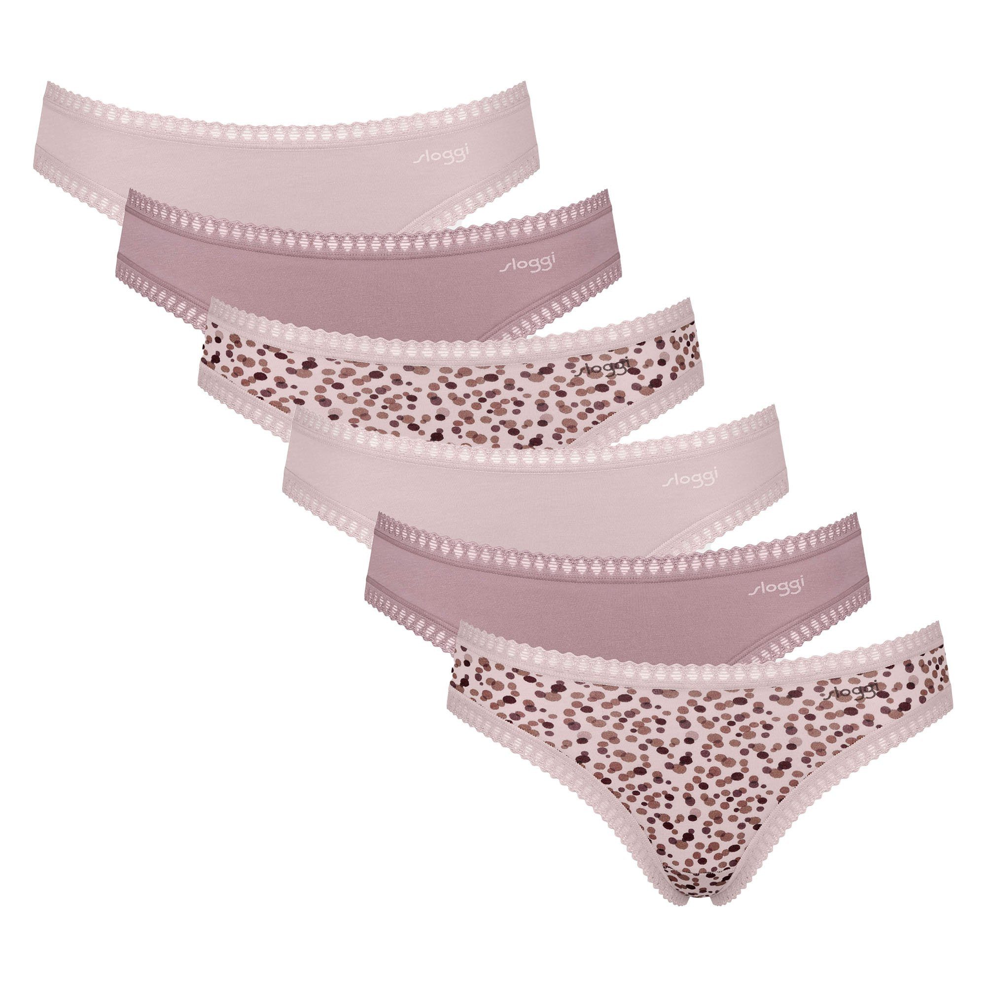 Slip Damen Slip 6er Pack Baumwolle GO Crush Mini C6P