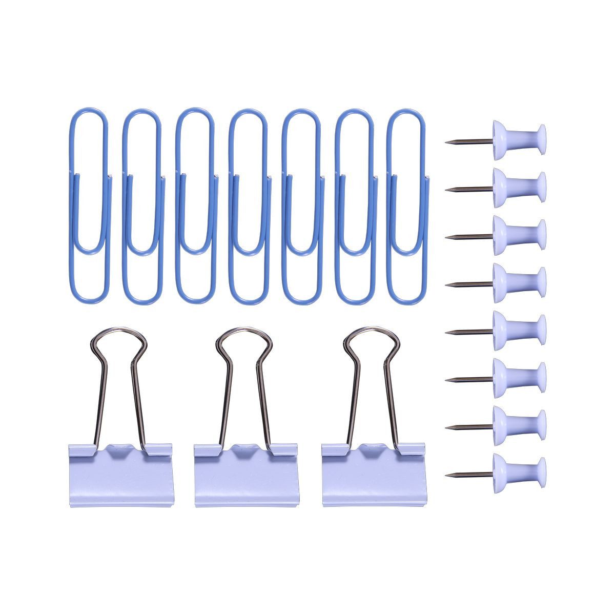 Idena Büroklammer Idena Office Set blau 86 Teile