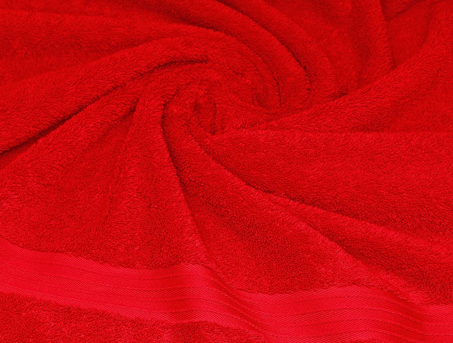 Linz Lashuma 6-tlg), Kleine Gästehandtücher rot (Set, Seiftuch cm 30x30