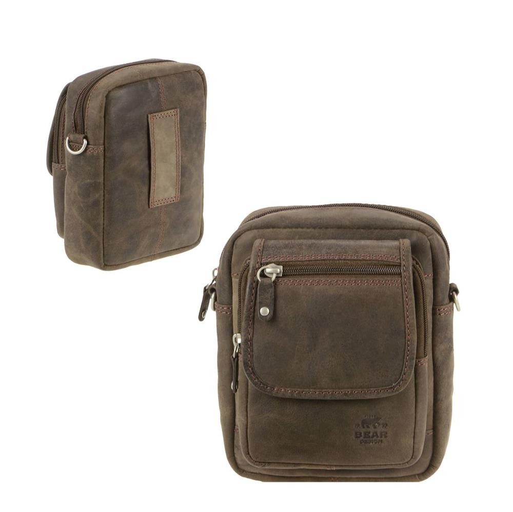 Bear Design Gürteltasche Dark-Nature Leder, Hüfttasche günstig online kaufen