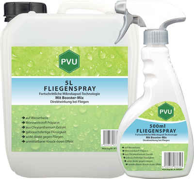 PVU Insektenspray Fliegen Bekämpfung mit Fortschrittlicher Mikrokapsel-Technologie, 5.5 l, Booster Mix, unmittelbarer Knock-down Effekt