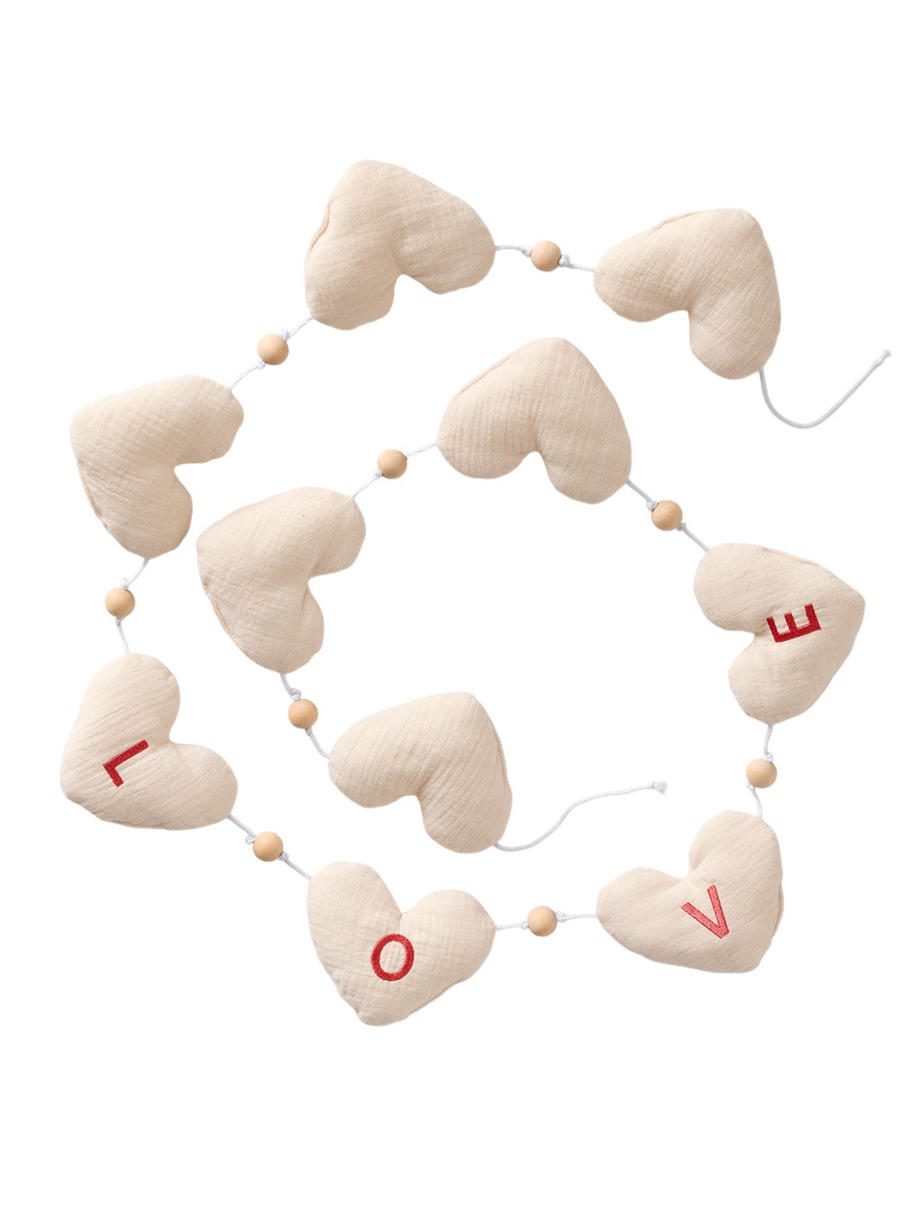 vertbaudet Girlande Girlande HERZEN Kinderzimmer