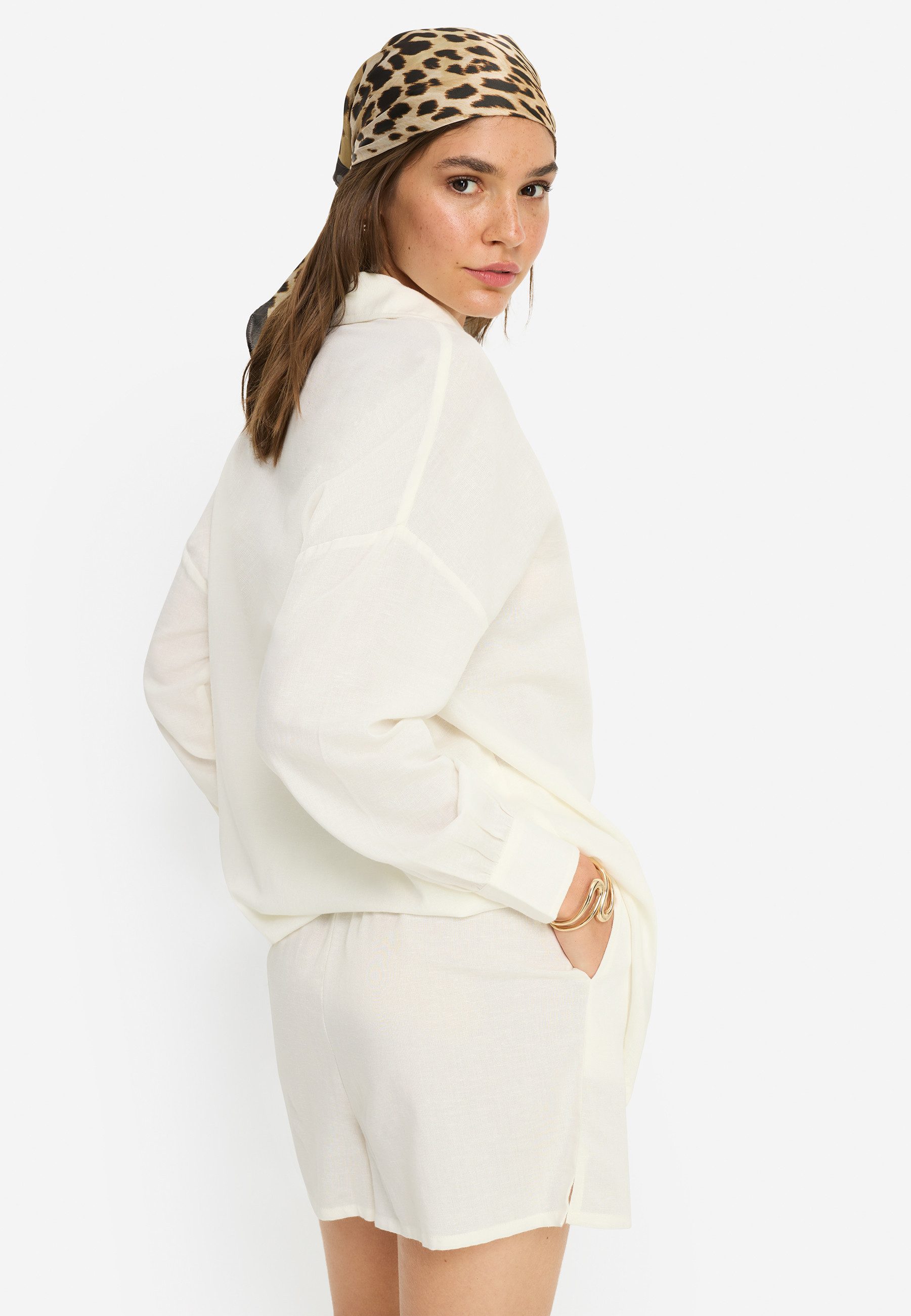 LSCN by LASCANA Langarmbluse (Set, 2-tlg., mit Shorts)