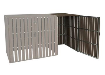 MCW Mülltonnenbox MCW-J28-B-1-E (1 St), Abschließbare Türen, Mülltonnen mit 80 bis 240 L Fassungsvermögen