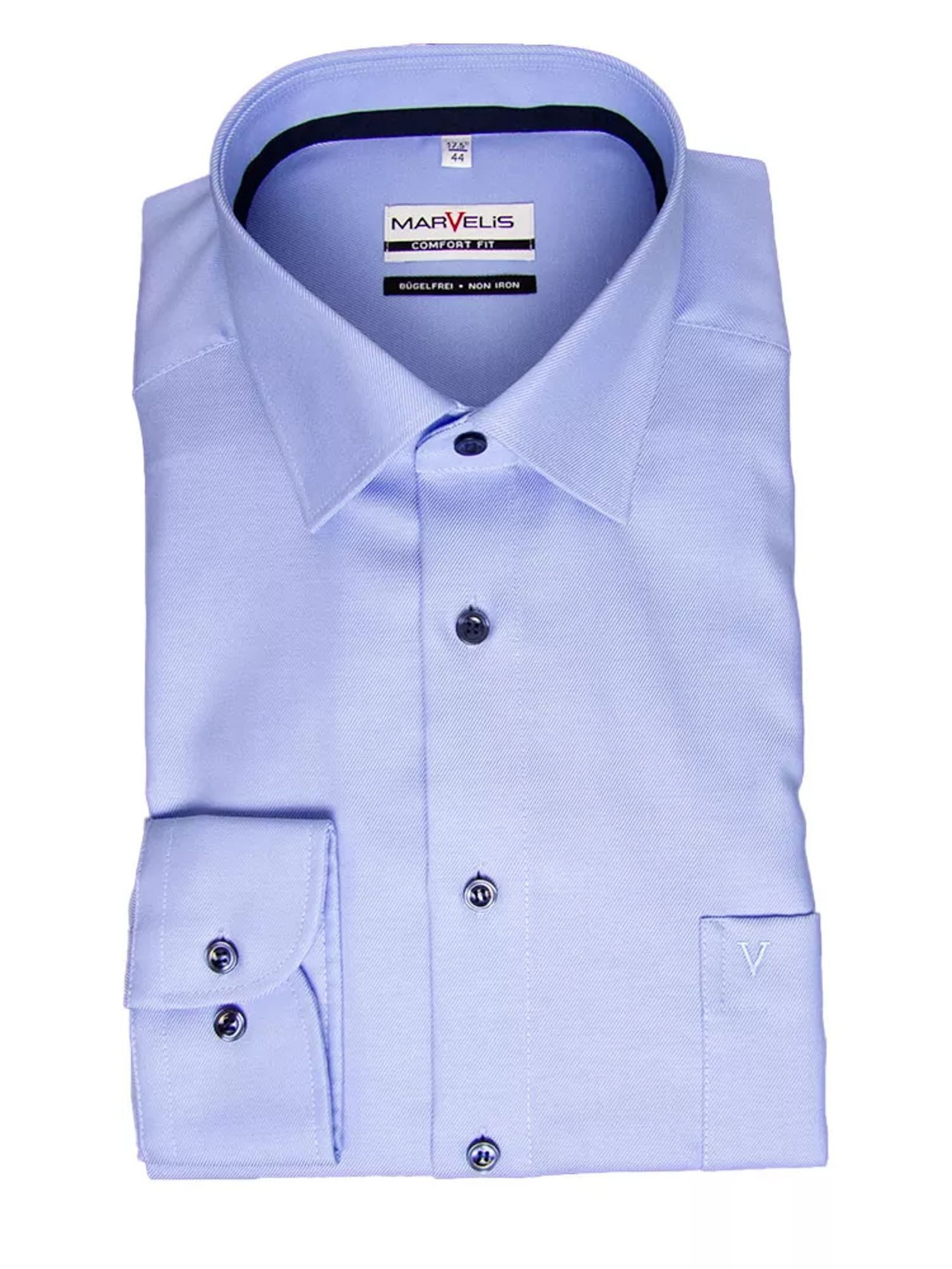 MARVELIS Langarmhemd Comfort Fit modern FitKent