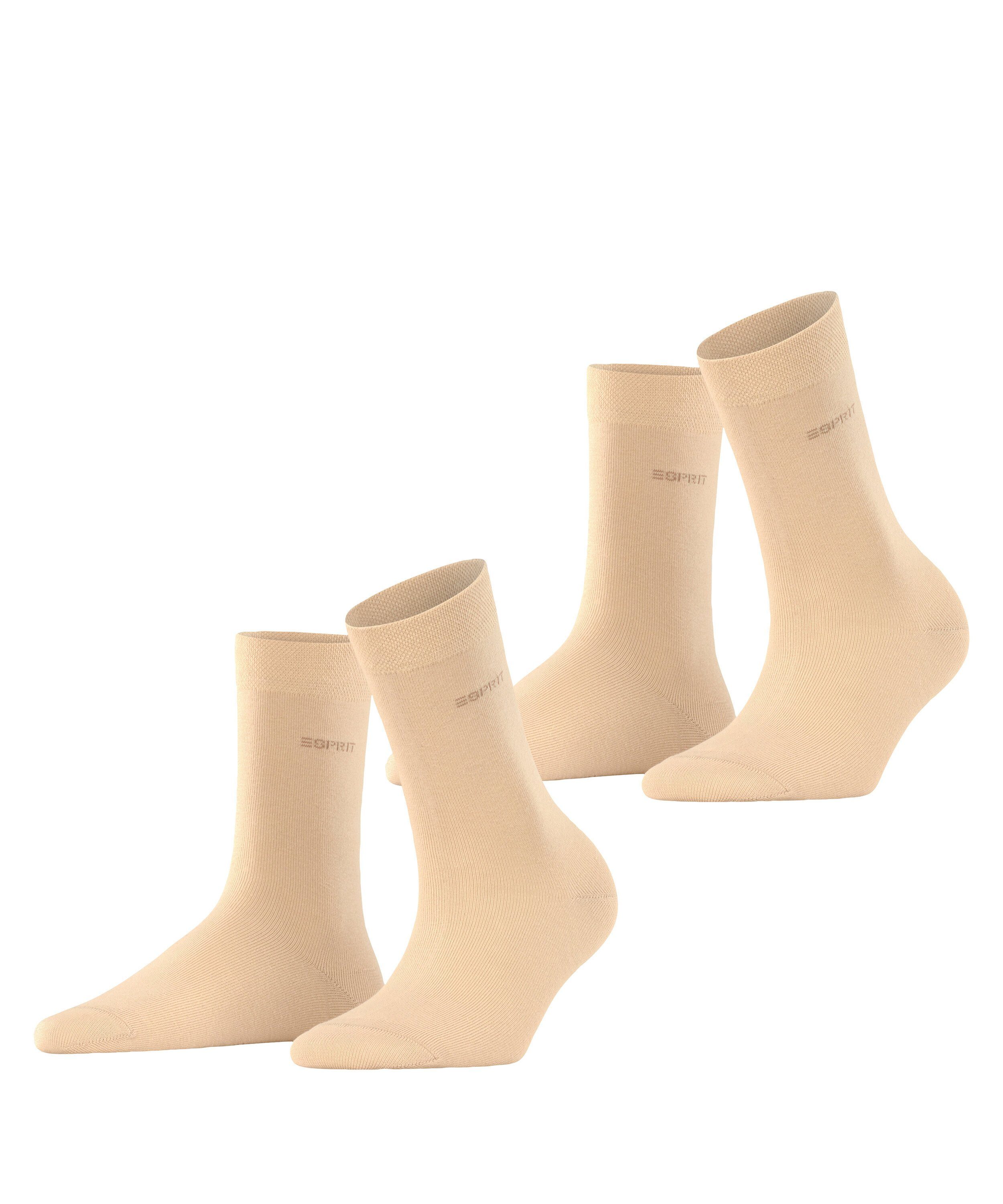 Esprit Socken Basic Easy 2-Pack (2-Paar) cream (4011)