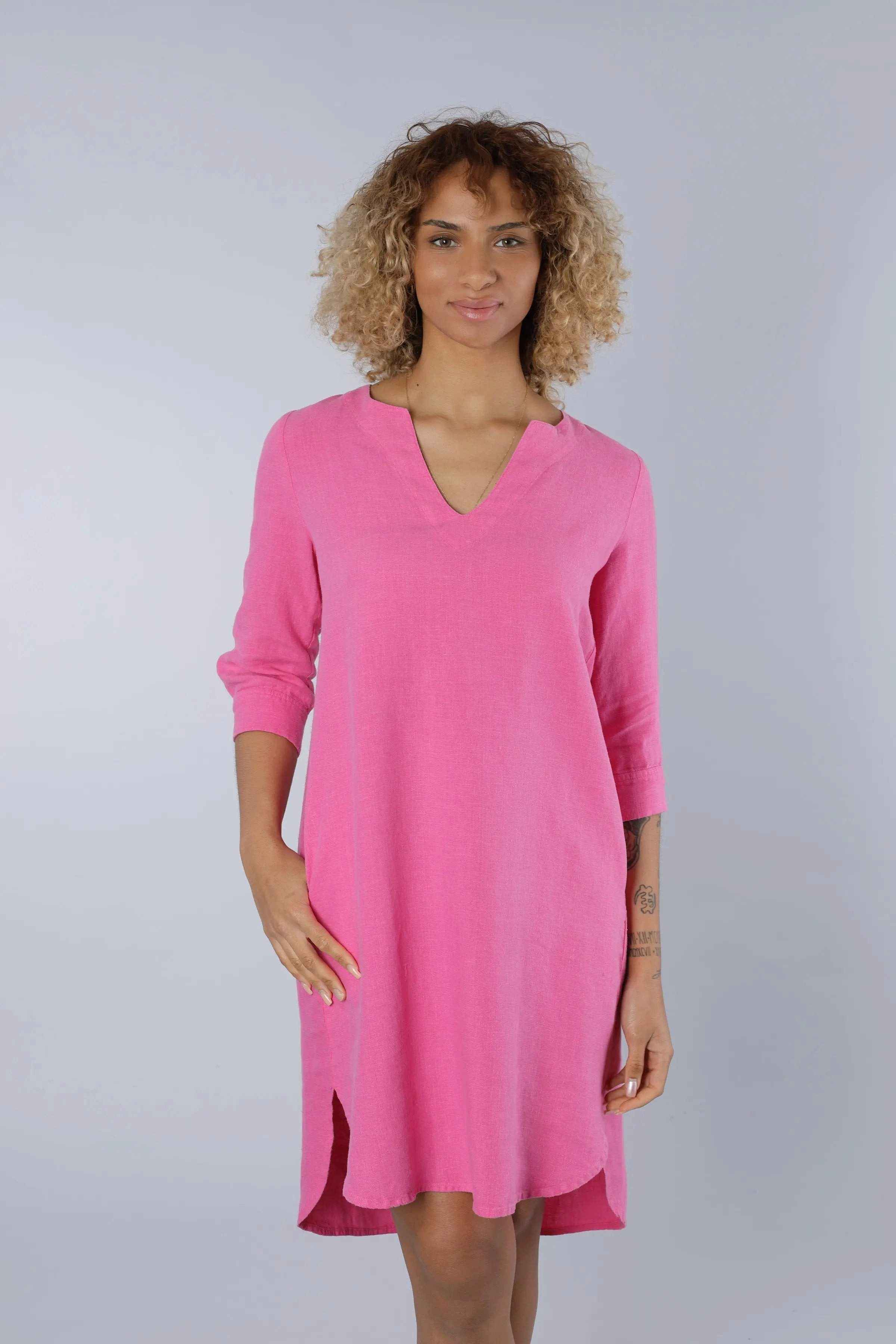 NADINE H Sommerkleid Leinenkleid PINK günstig online kaufen