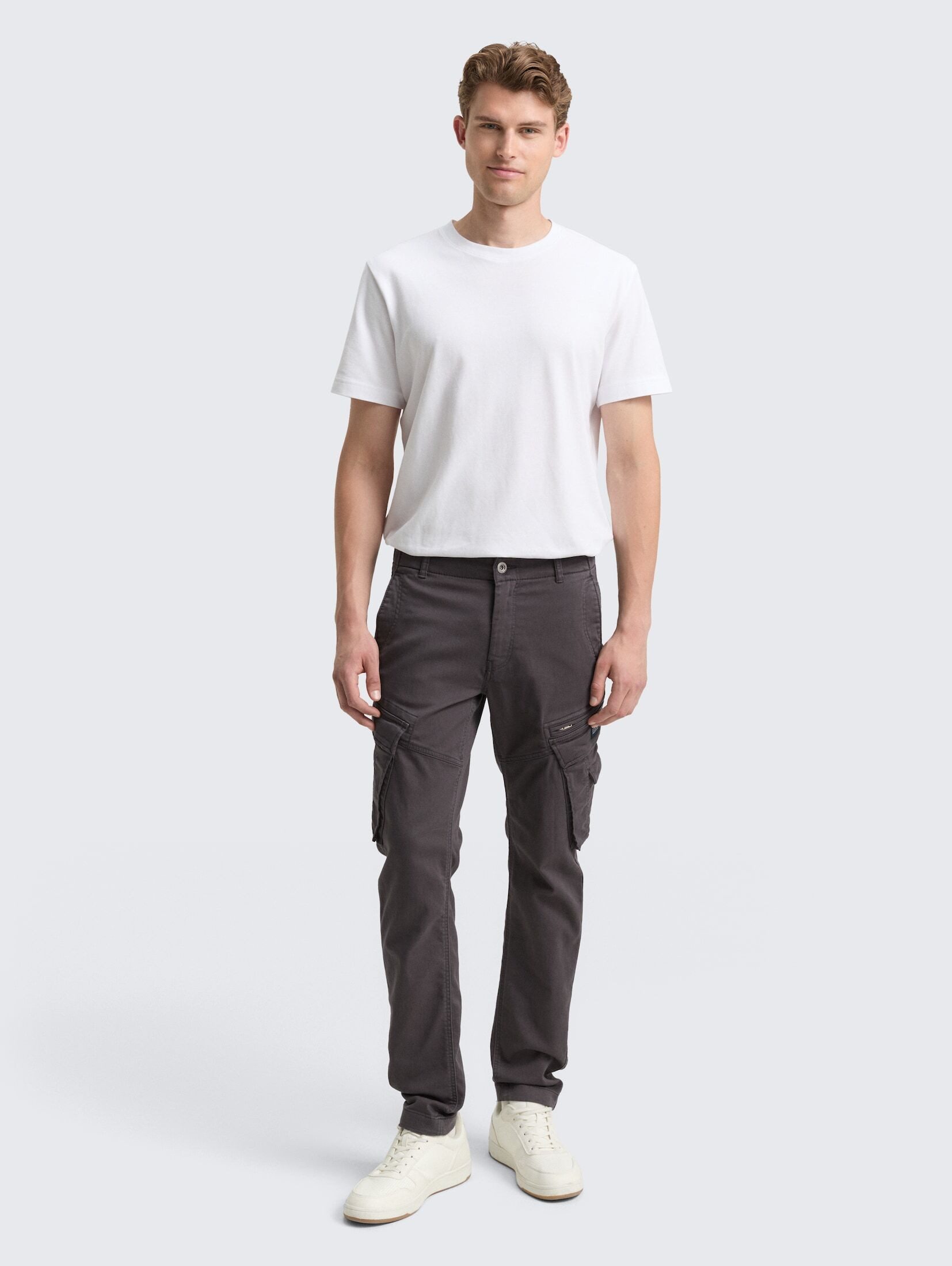 TOM TAILOR Chinohose Hosen & Chino Tapered Cargo Hose mit Stretch