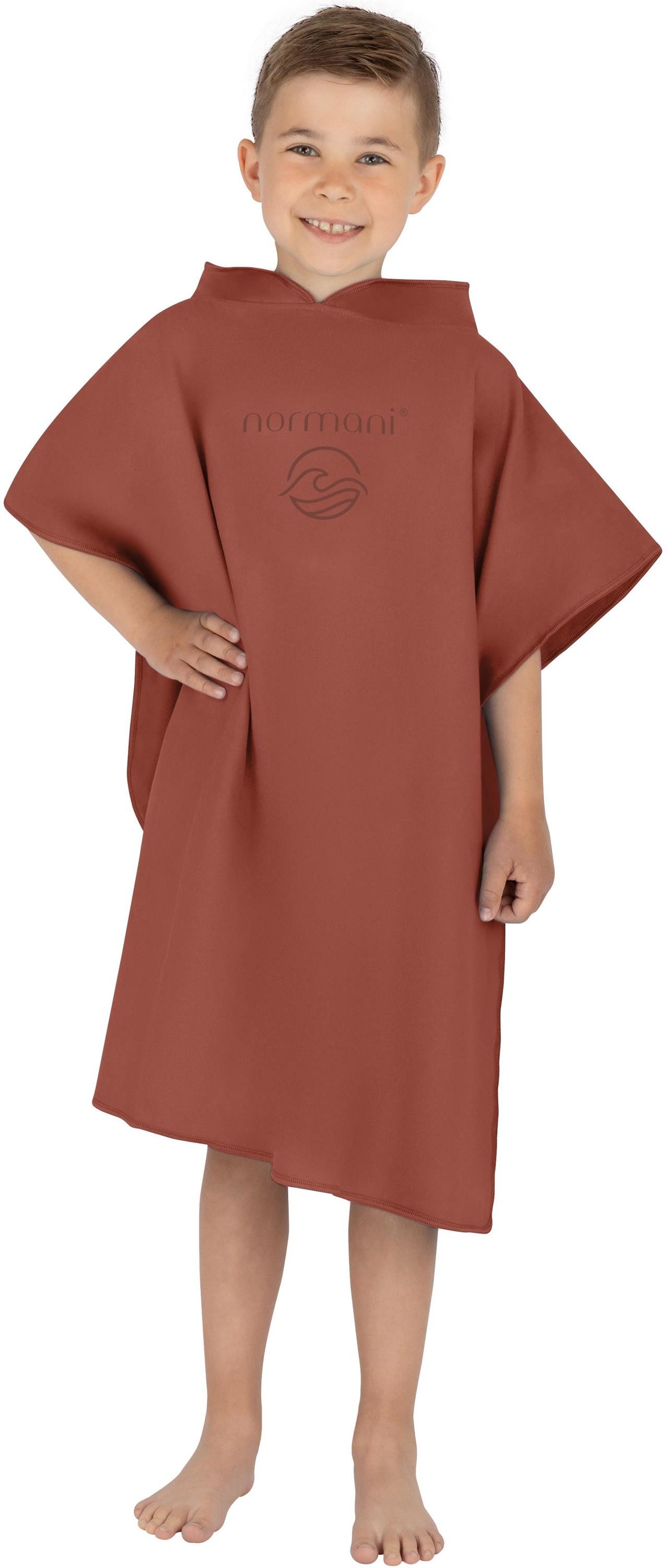 normani Badeponcho, Polyester, Kapuze, Schlupf, Strand-Poncho für Kinder von 2-13 Jahren
