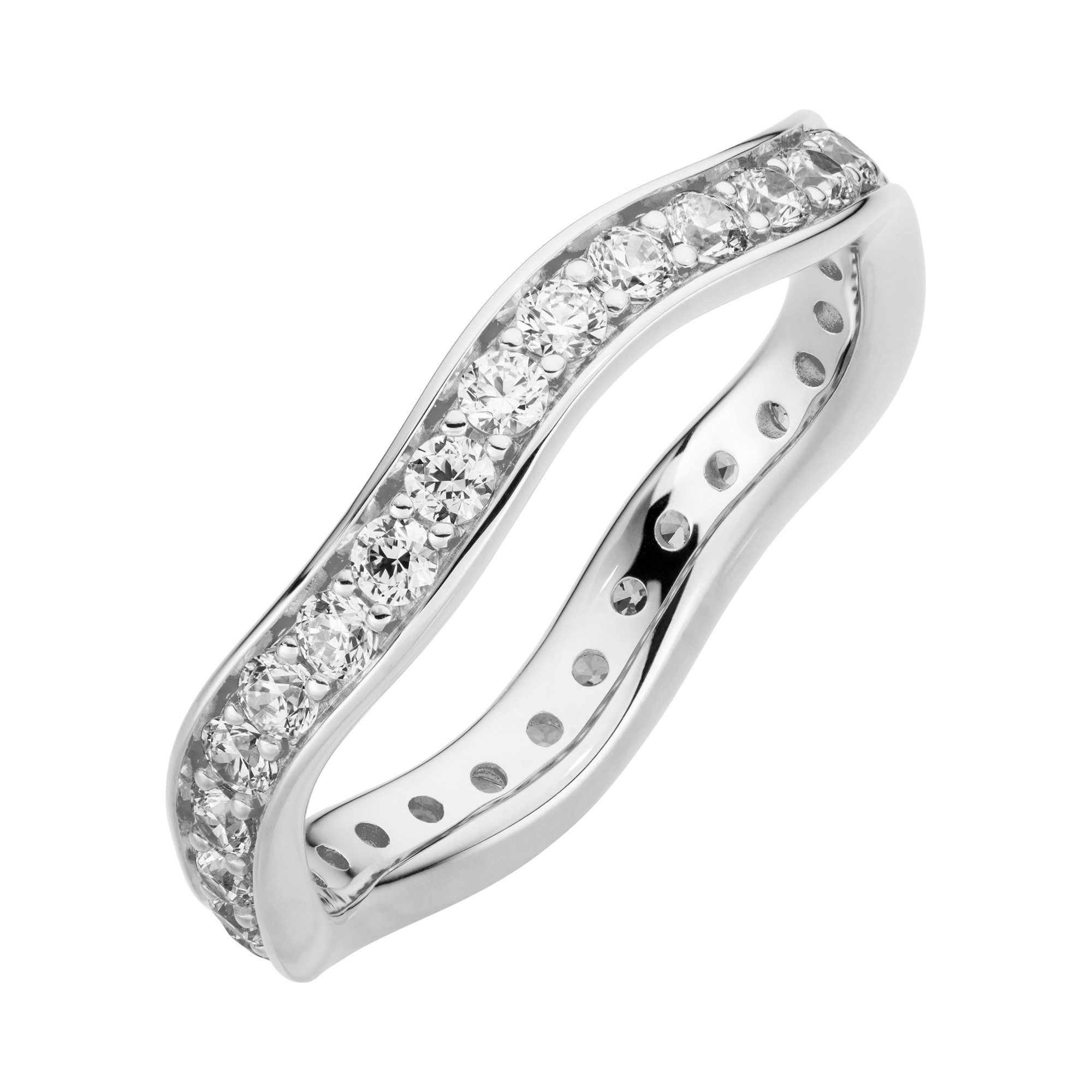 Orolino Fingerring 333/- Weißgold glanz synth. günstig online kaufen