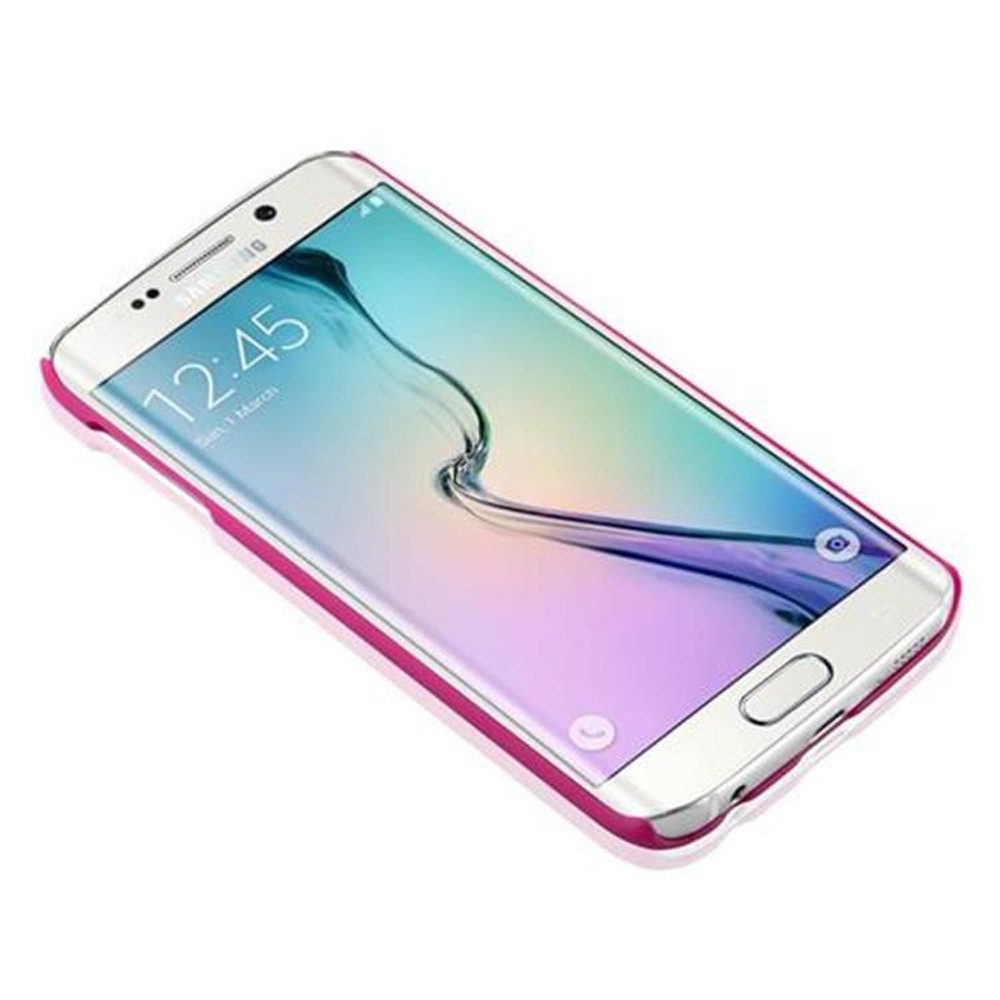 Cadorabo Handyhülle für Samsung Galaxy S6 EDGE Hülle Samsung Galaxy S6 EDGE, Handy Schutzhülle - Hülle - Robustes Hard Cover Back Case Bumper