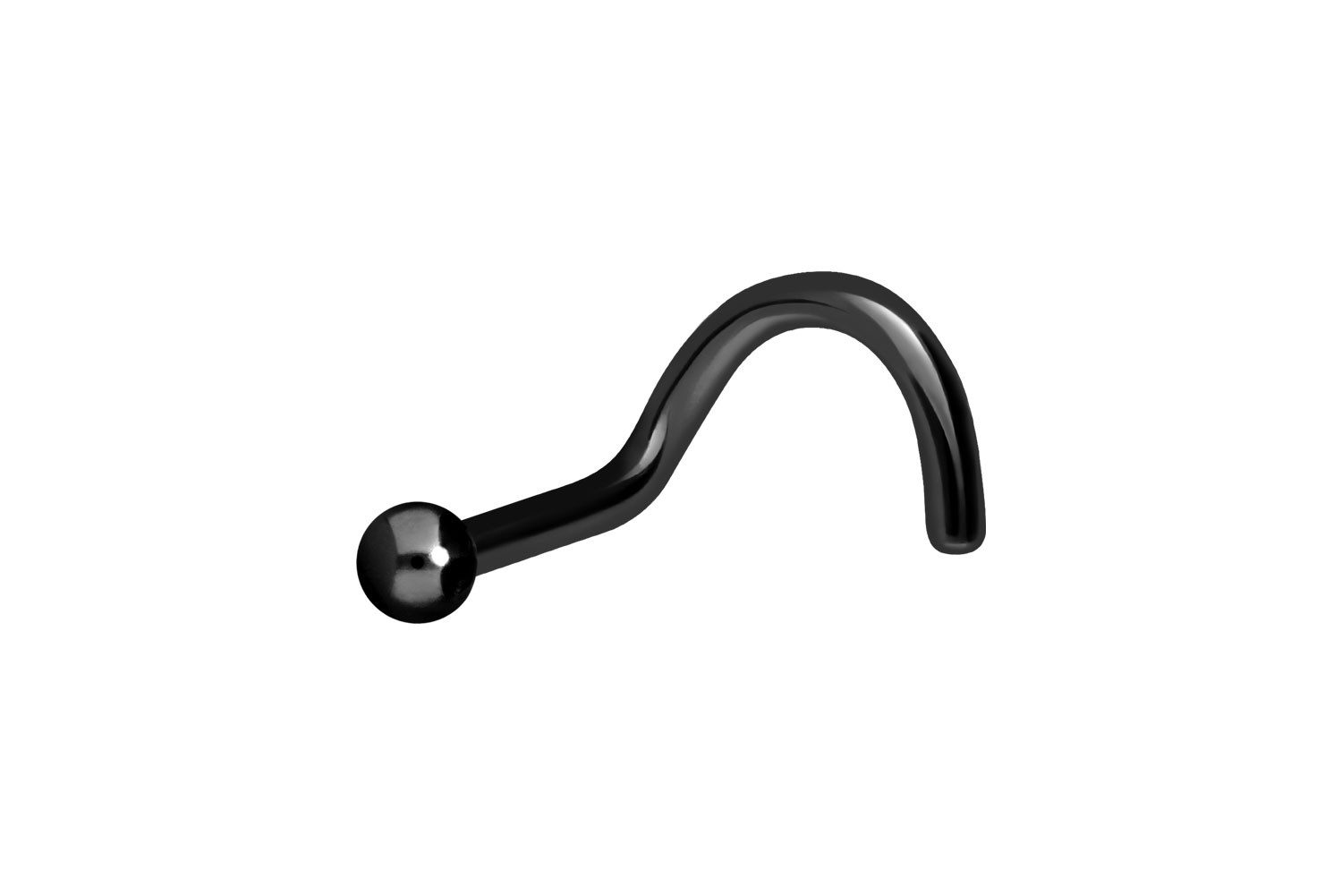 PIERCINGLINE Nasenpiercing Chirurgenstahl Nasenstecker Spirale KUGEL (Nasenstecker, 1-tlg)
