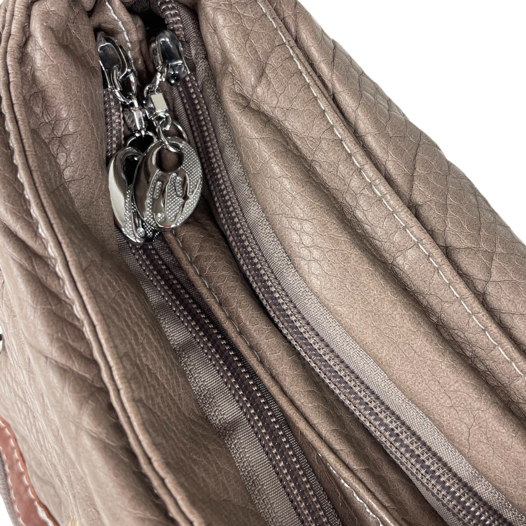 Taschen4life Umhängetasche kleine Damen Schultertasche 6276, verstellbarer Trageriemen, als Schultertasche und cross over tragbar