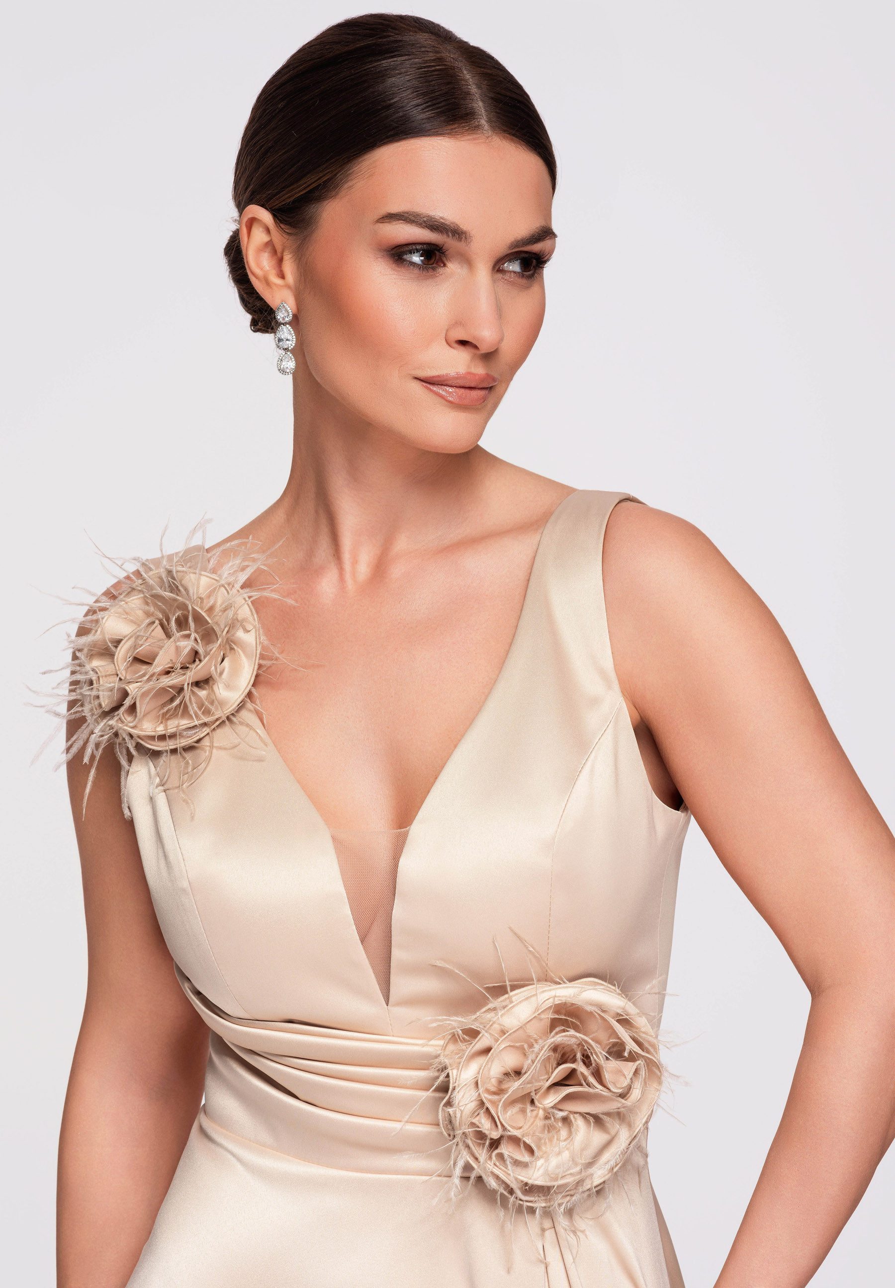 OMBRE Abendkleid Maxi Abend- / Ballkleid mit ausgestelltem Rock günstig online kaufen