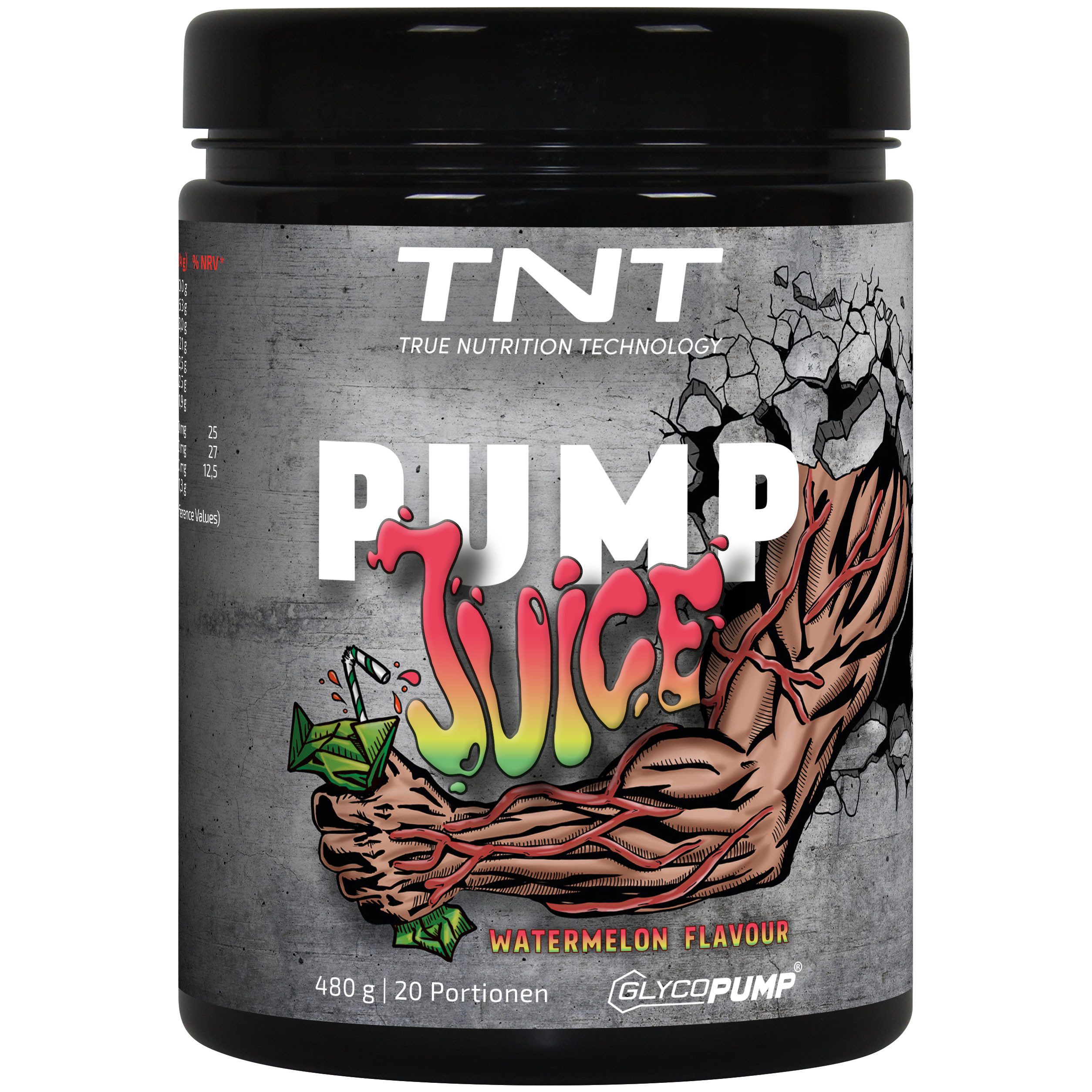 TNT (True Nutrition Technology) TNT Pump Juice - Ohne Stimulanzien + optimierte Elektrolytmatrix Pulver