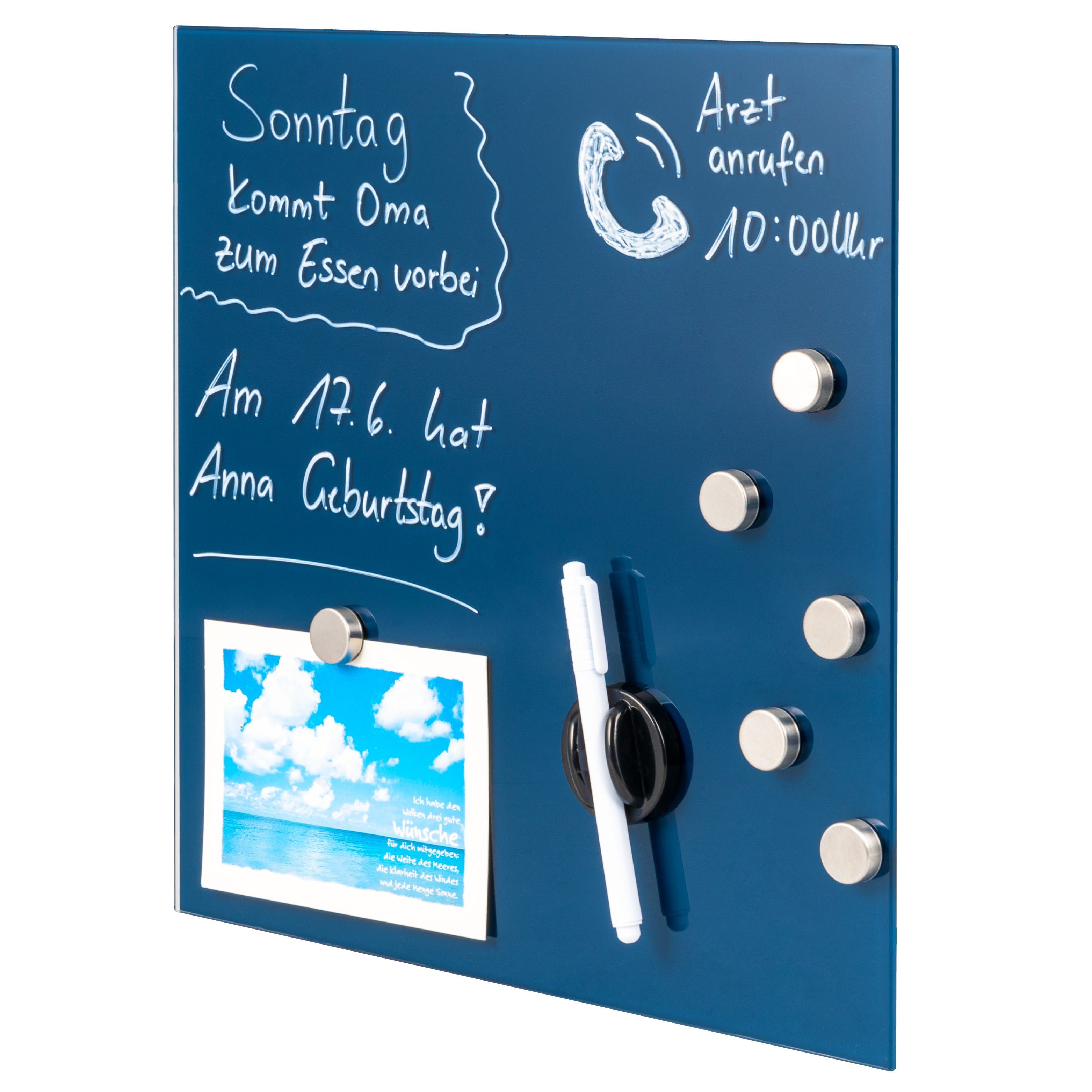 bremermann Magnettafel Magnettafel mit blauer Glasfront, günstig online kaufen
