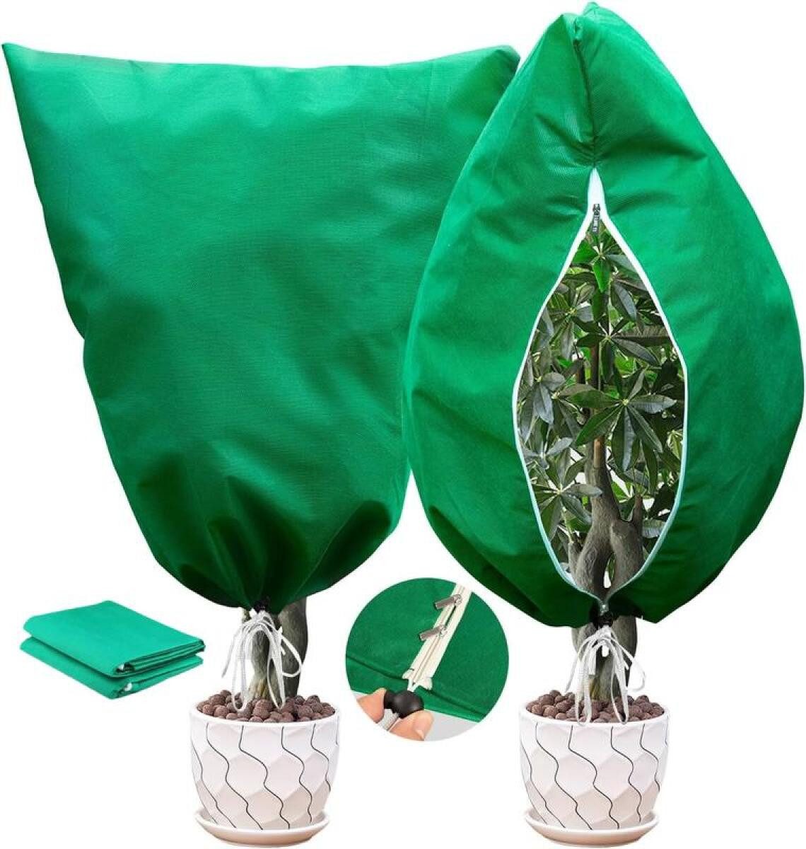 Abdeckhaube 4er Pflanzenschutzhüllen zum Schutz vor Frost im Winter,80cmx120cm