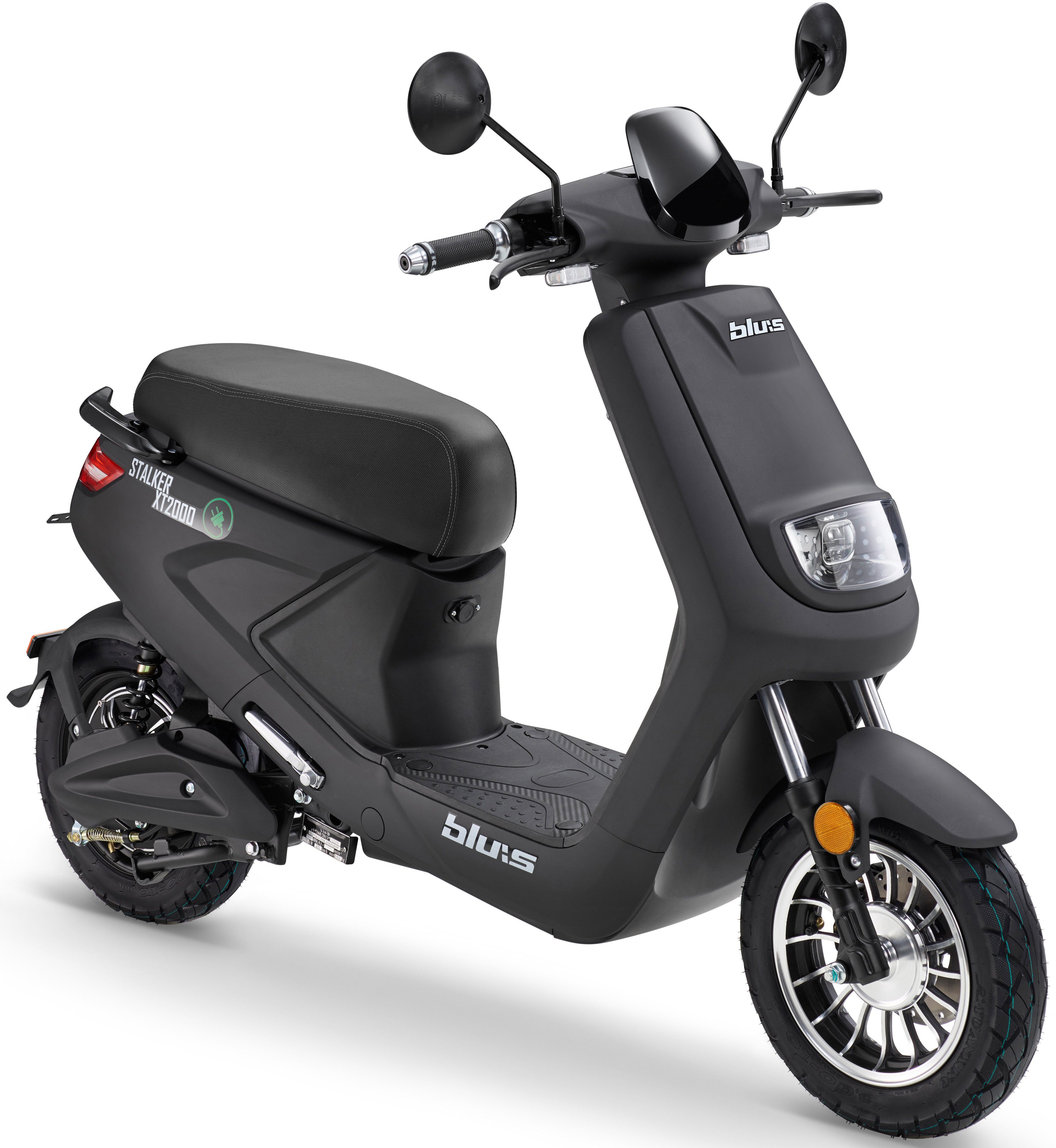 XT2000, schwarz Blu:s 2000 45 W, km/h E-Motorroller